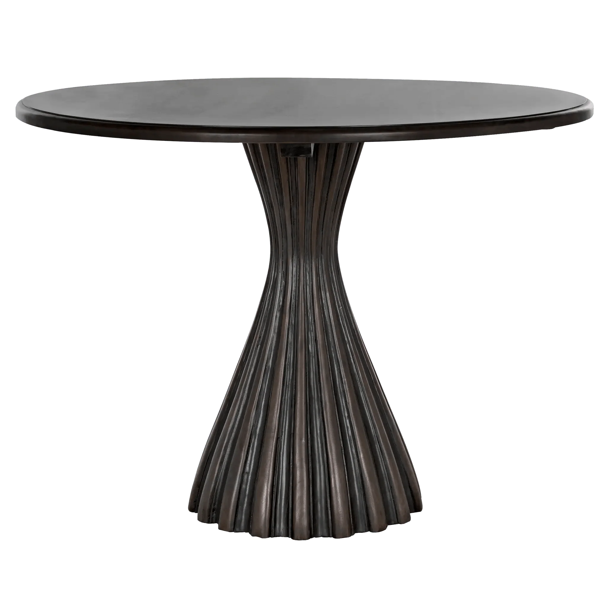 Osiris Dining Table, Pale Rubbed with Light Brown Trim - Remutear