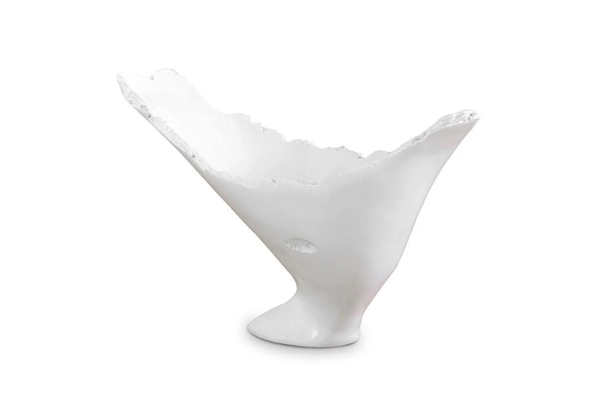 Burled Vase, Glossy White - Remutear