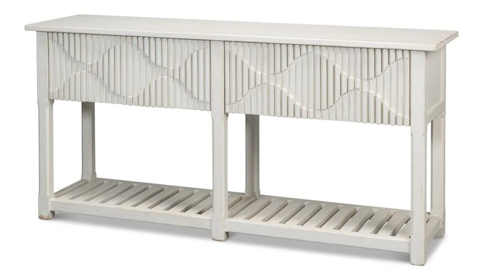 Lola Console - Antique White - Remutear