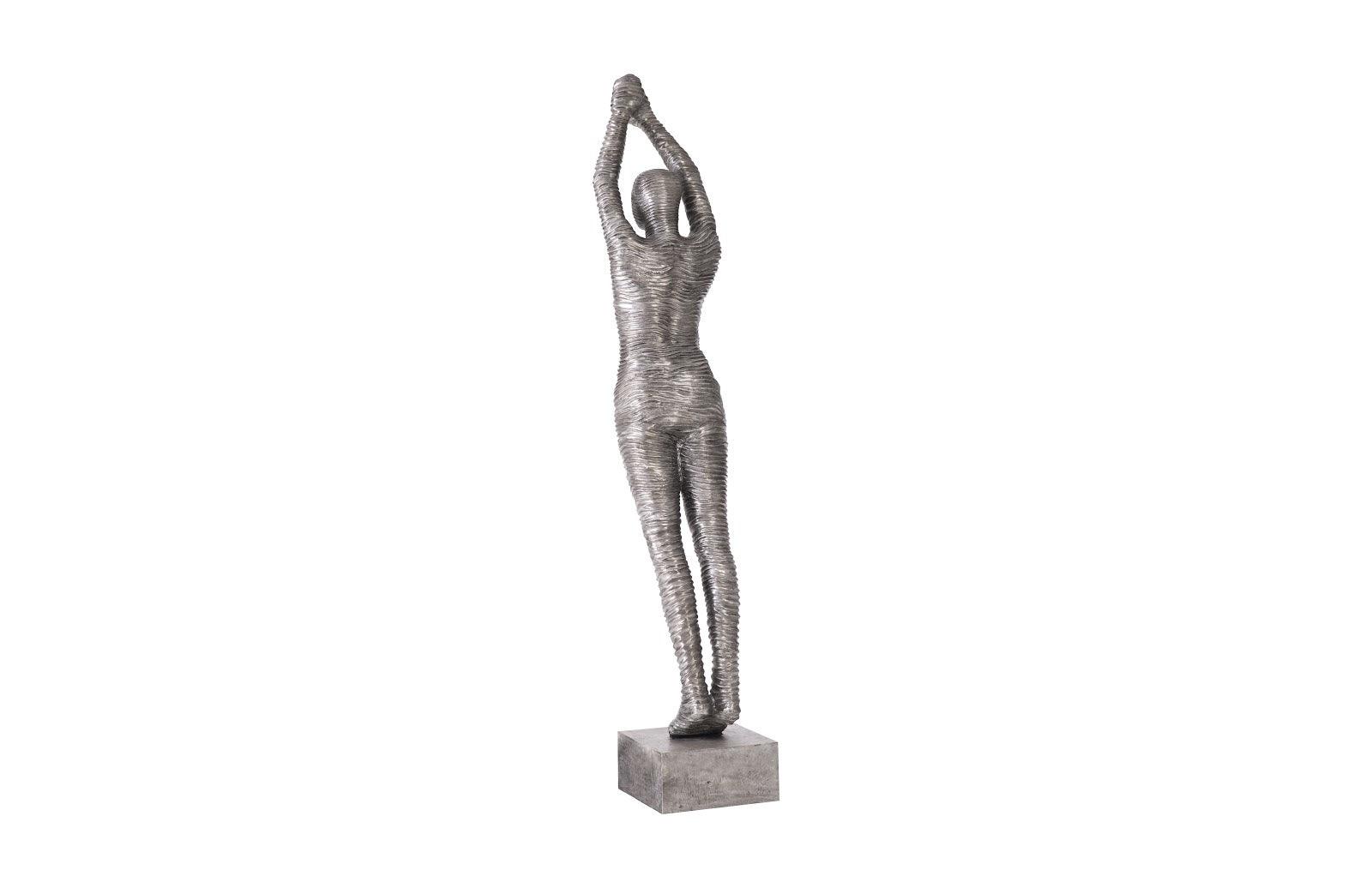 Standing Diving Sculpture, Black/Silver, Aluminum - Remutear