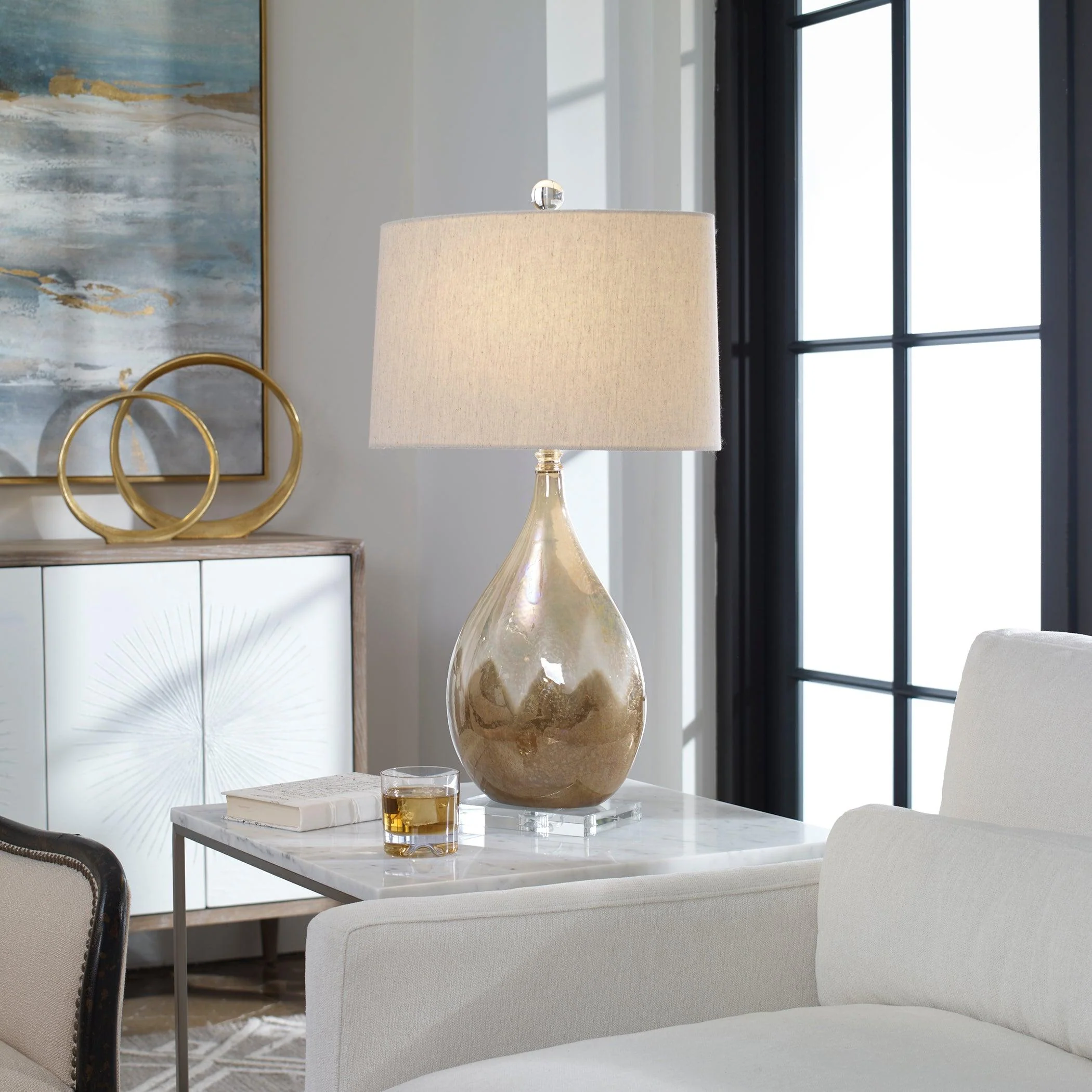 Flavian Glazed Ceramic Lamp - Remutear