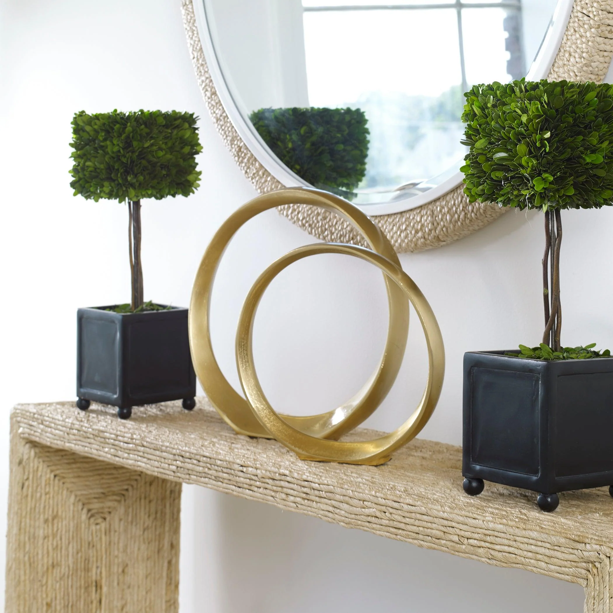 JIMENA GOLD RING SCULPTURES SET/2 - Remutear