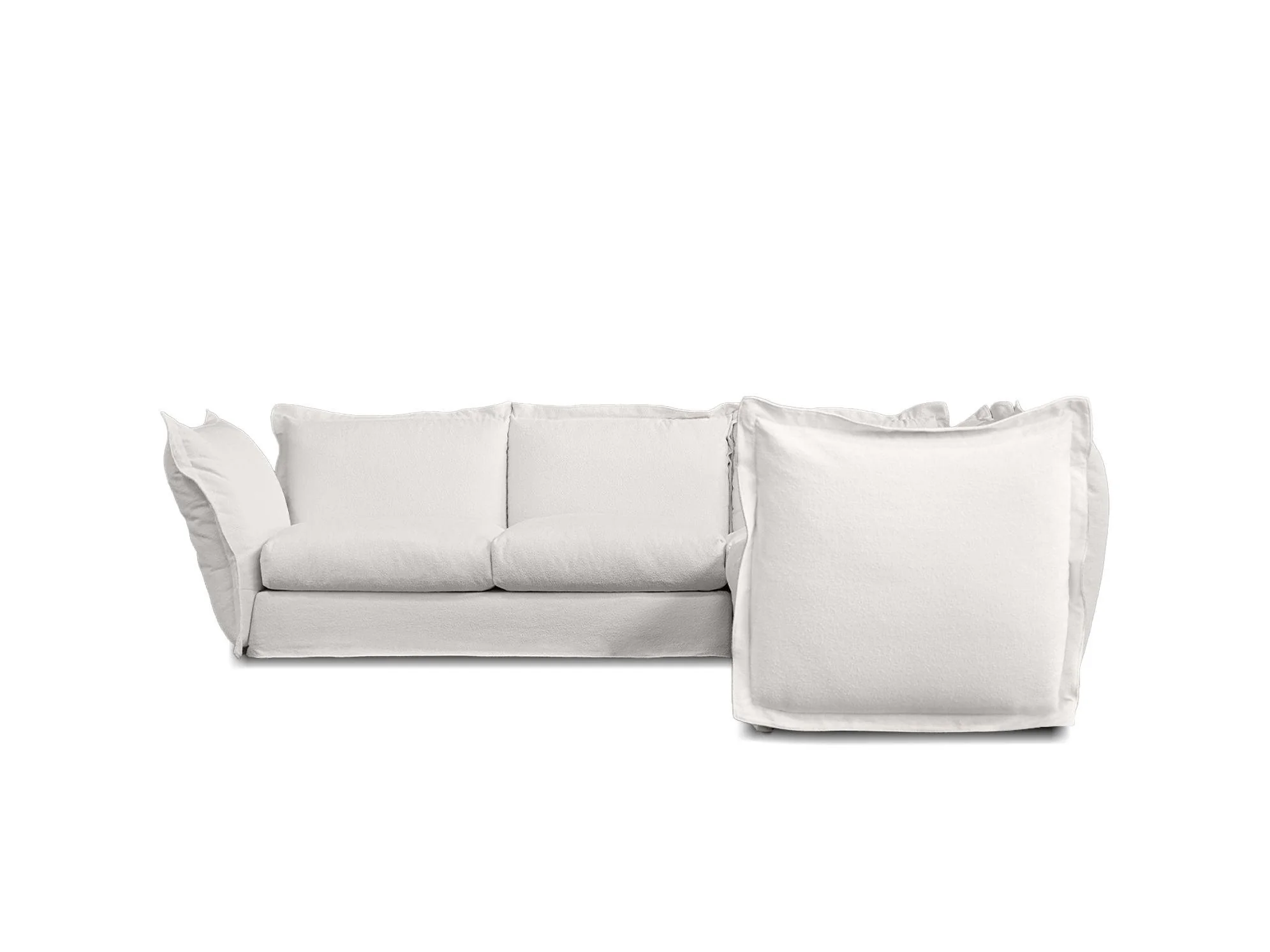 WILLOW Sectional 3 Seater Left + 3 Seater Right + Corner - Remutear