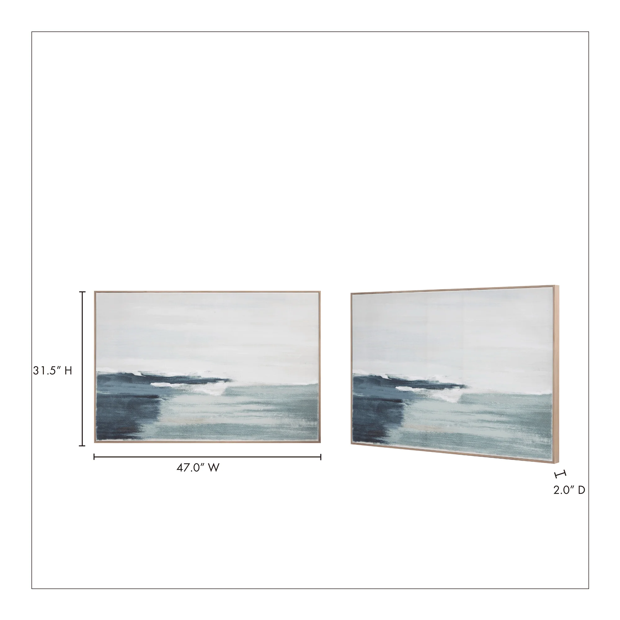 Shoreline Framed Painting - Remutear