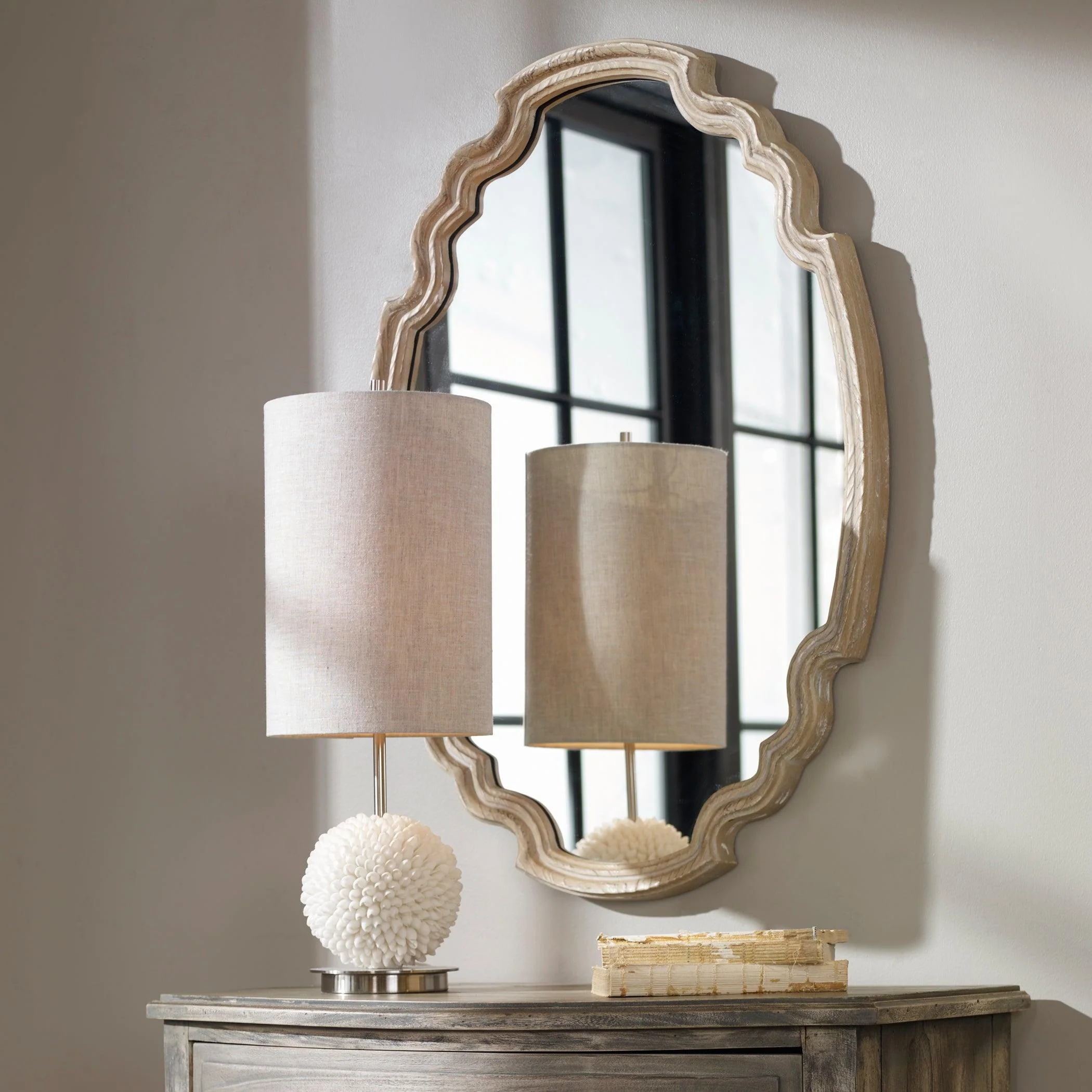 LUDOVICA AGED WOOD MIRROR - Remutear