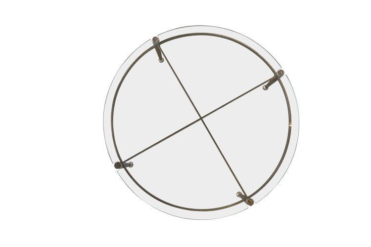 Cadence Round Glass Top Cocktail Table - Remutear