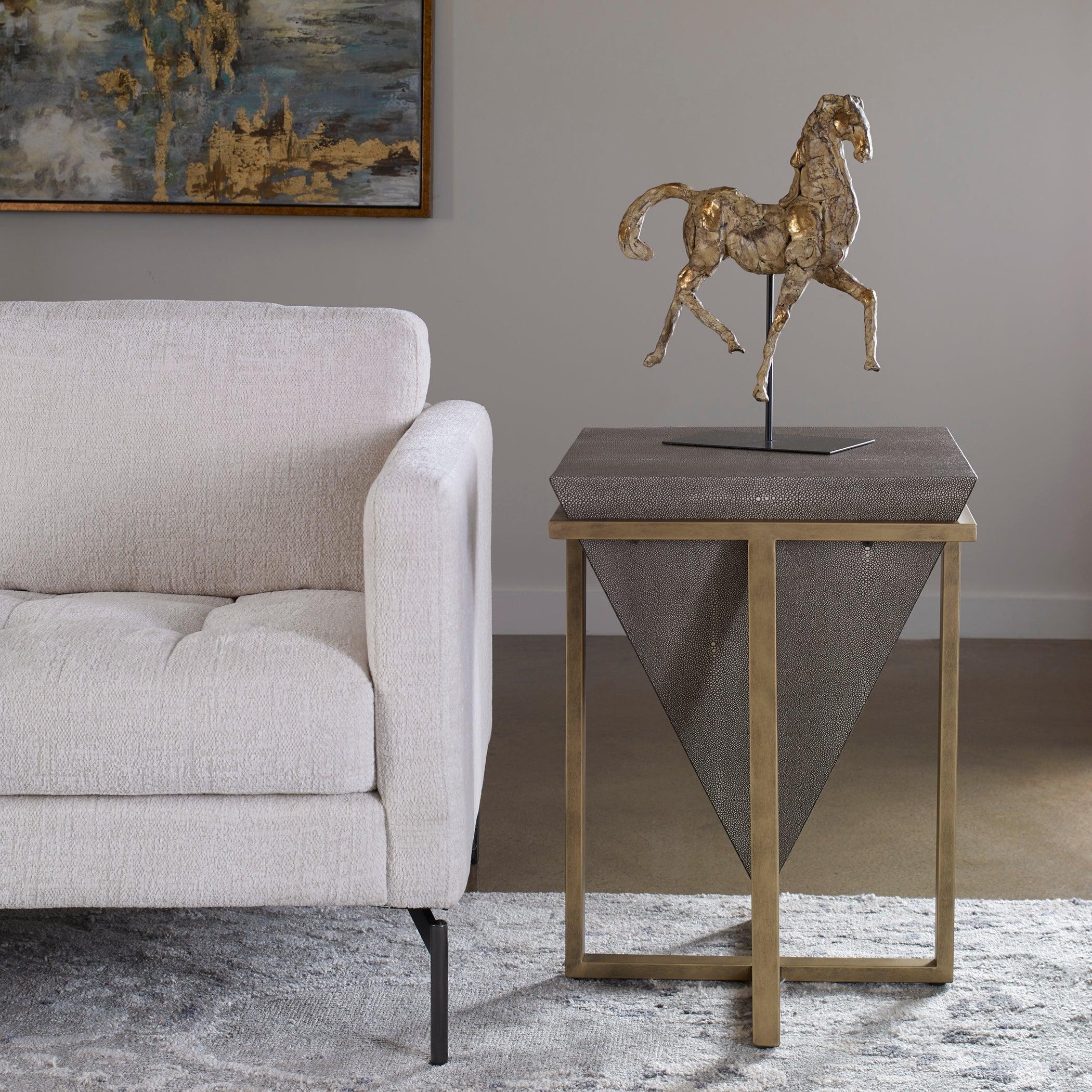 BERTRAND SHAGREEN ACCENT TABLE - Remutear