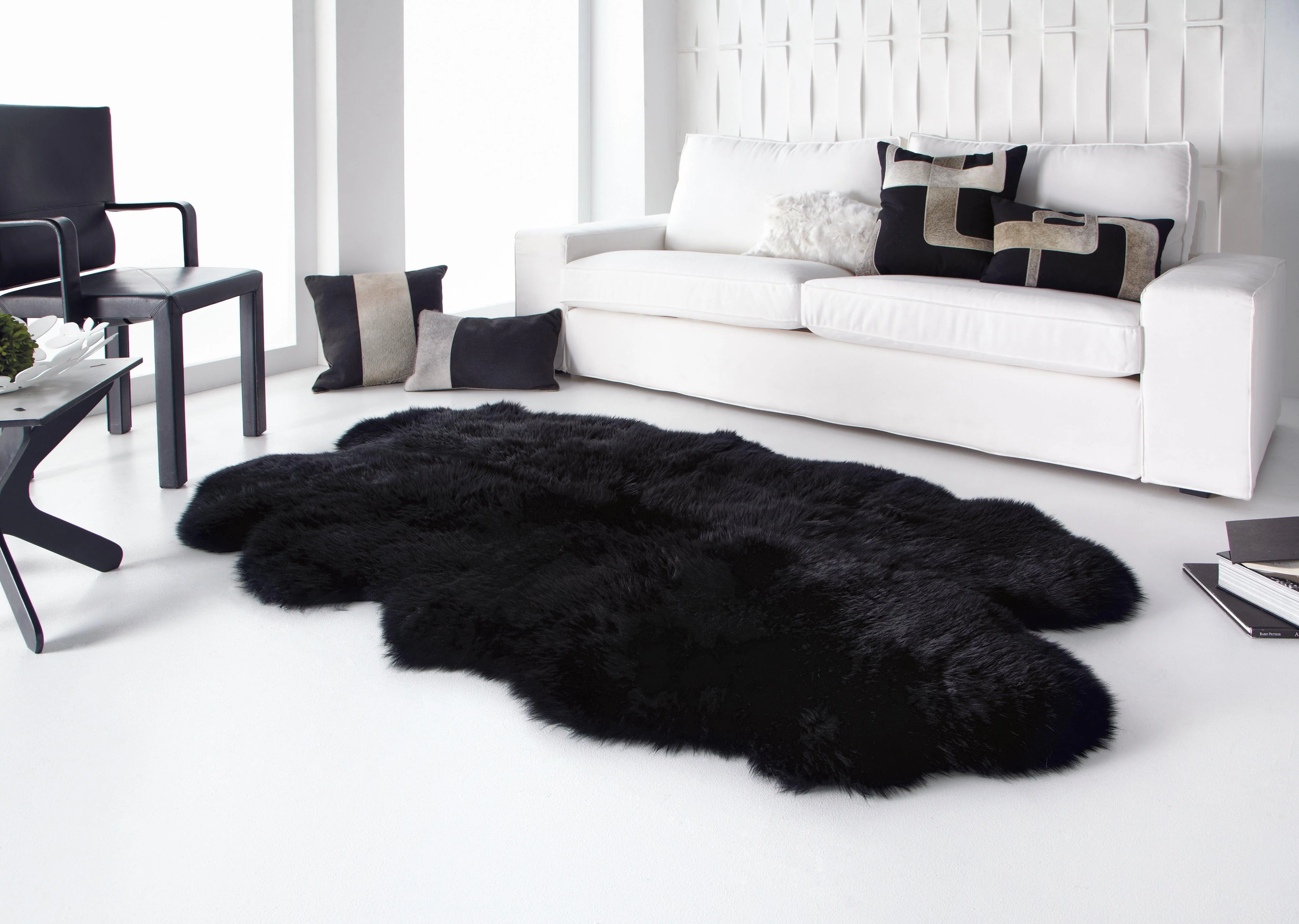 Long Wool Sheepskin Rug Quarto - Remutear