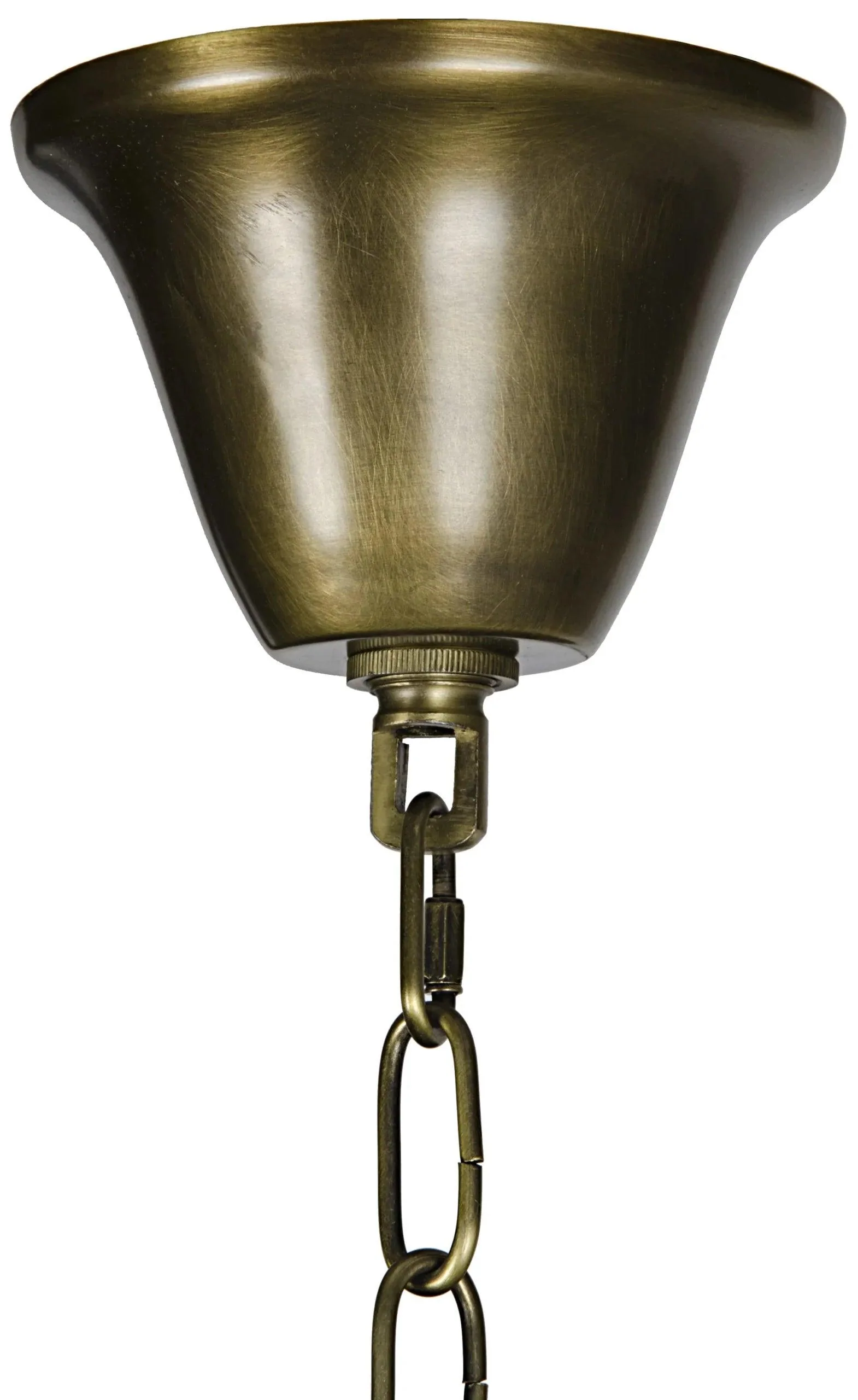 Toby Chandelier, Antique Brass and Crystal - Remutear