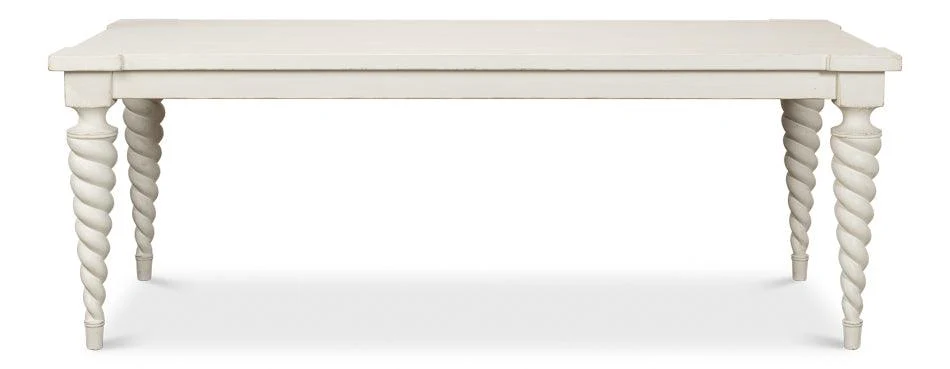 Teagan Dining Table - Antique White - Remutear