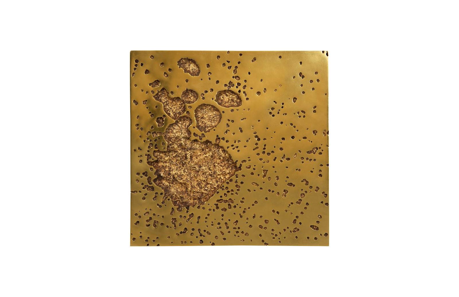 Splotch Wall Art, Square, Gold Leaf - Remutear