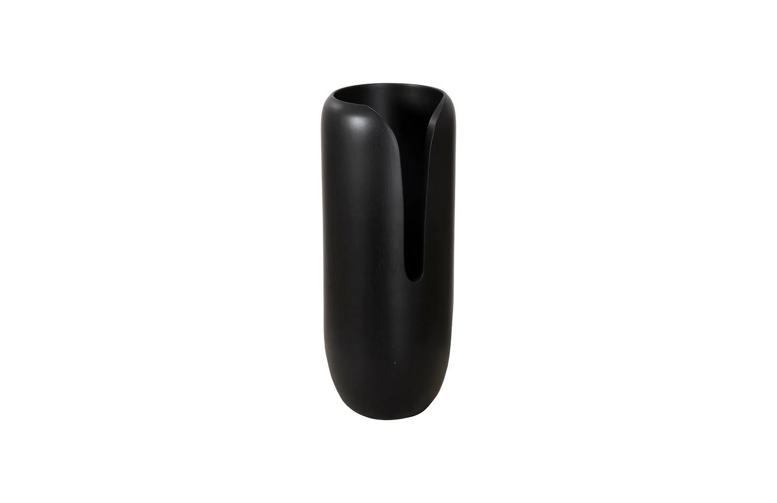Interval Wood Vase, Black, Medium - Remutear