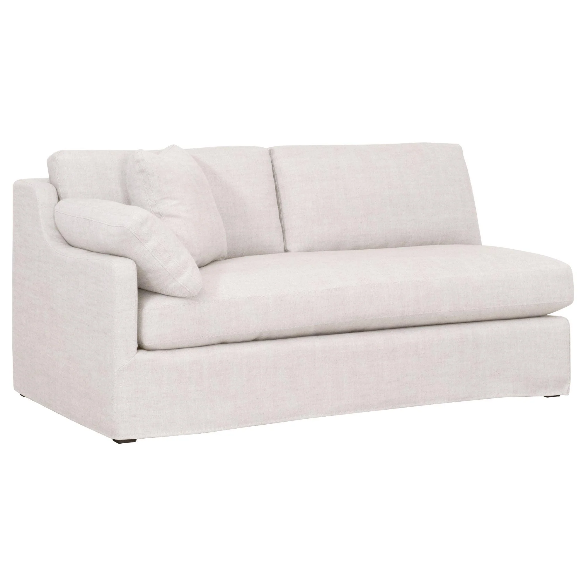 Lena Modular Slipcover 2-Seat Left Slope Arm Sofa - Remutear