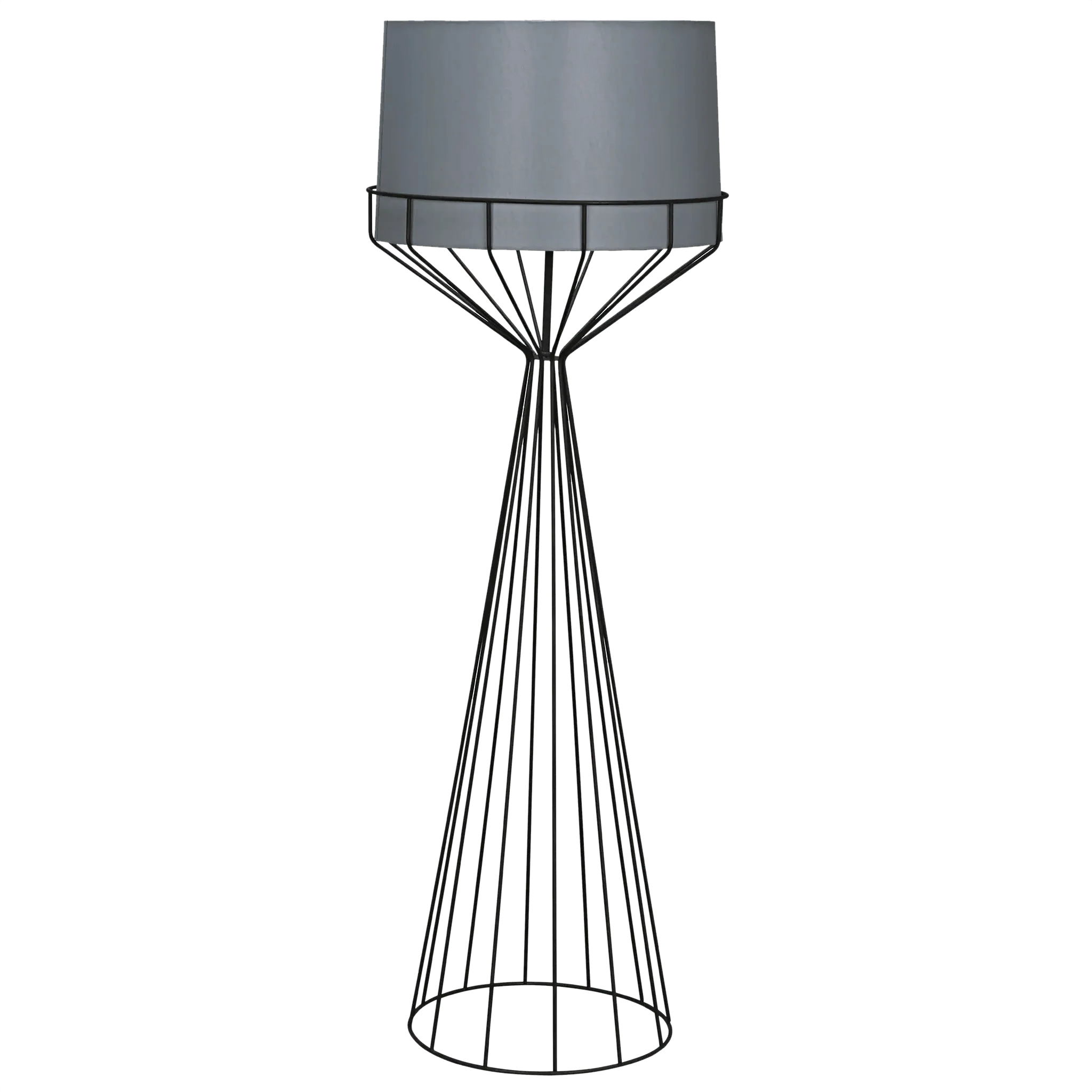 Portal Floor Lamp, B, Black Steel - Remutear