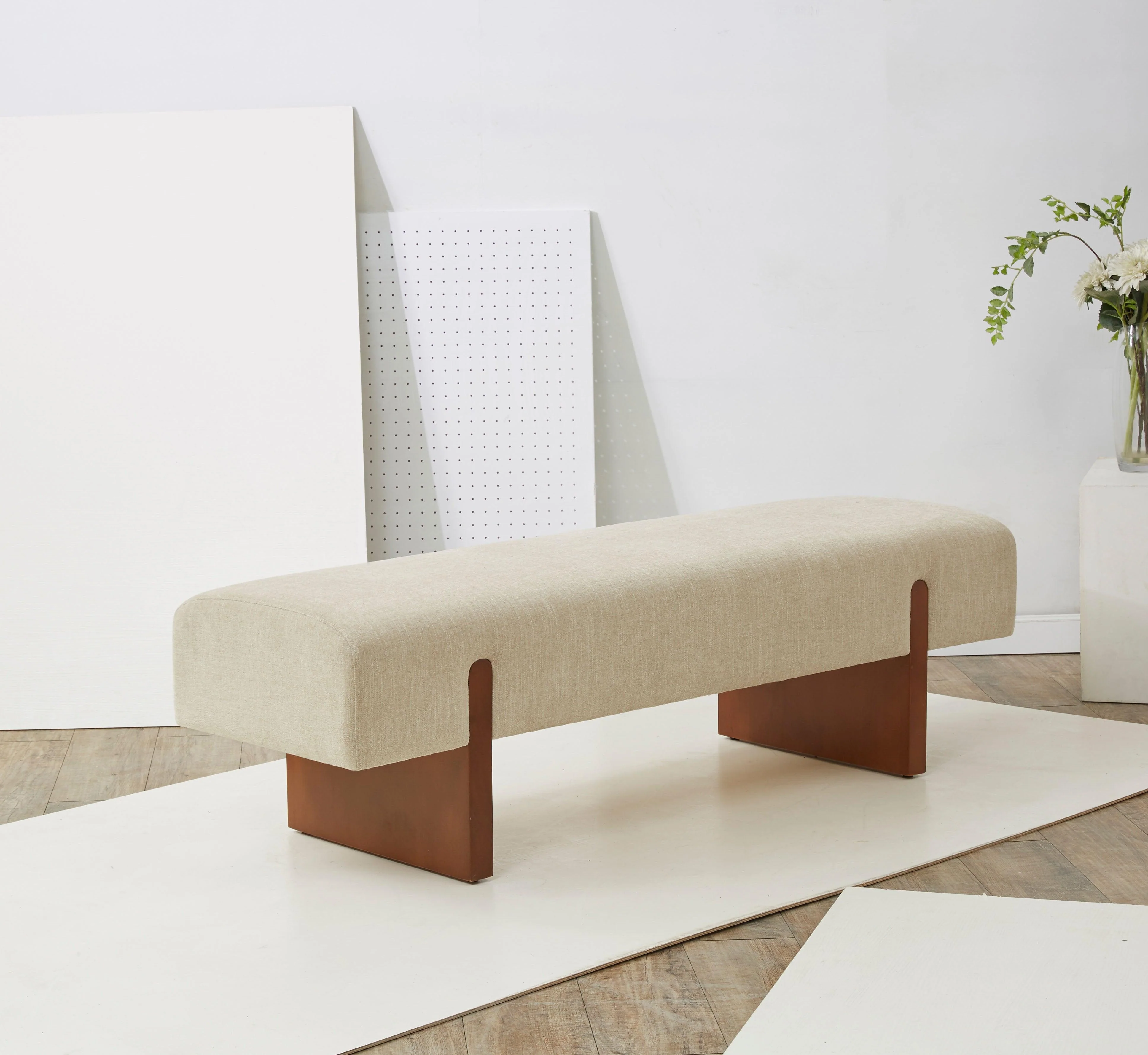 KANDISS LINEN BENCH - Remutear