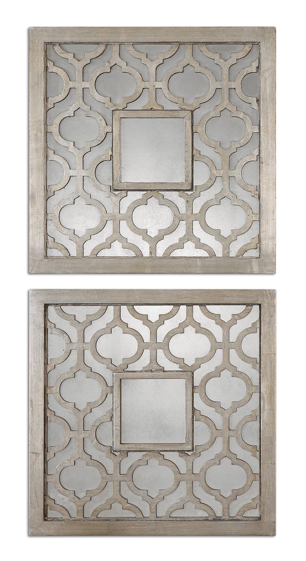 SORBOLO SQUARES DECORATIVE MIRROR SET/2 - Remutear