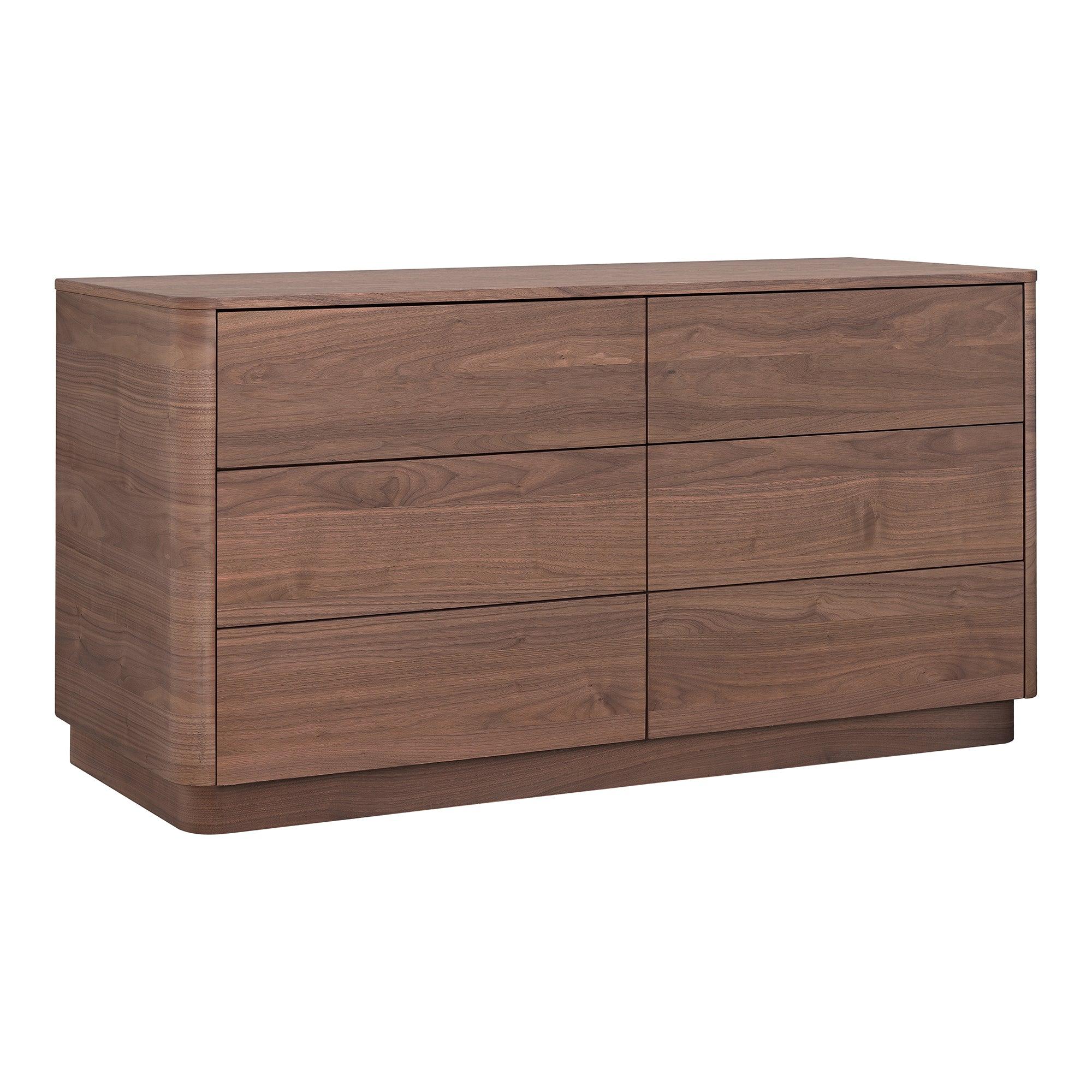 Round Off Dresser Walnut - Remutear