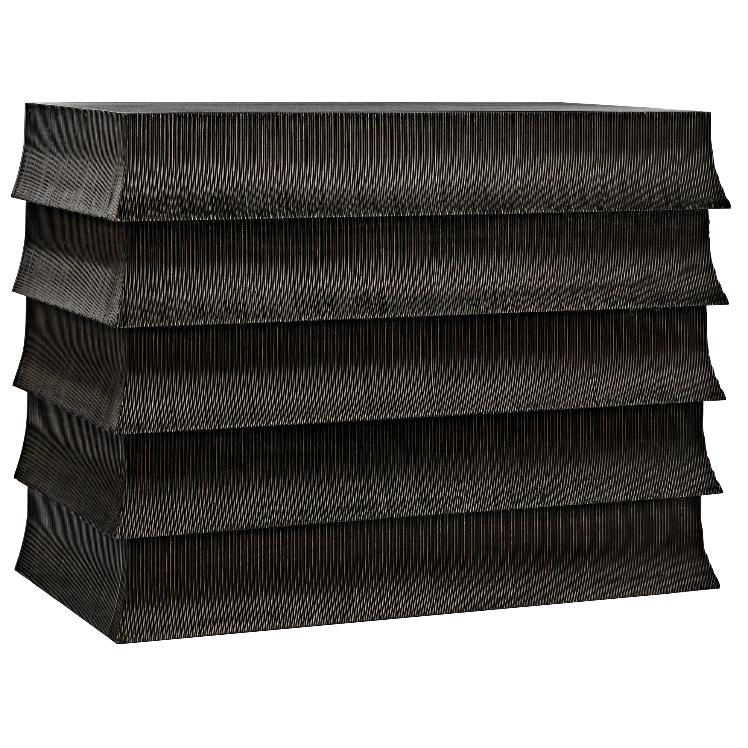 Ava Dresser, Hand Rubbed Black with Light Brown Highlights - Remutear