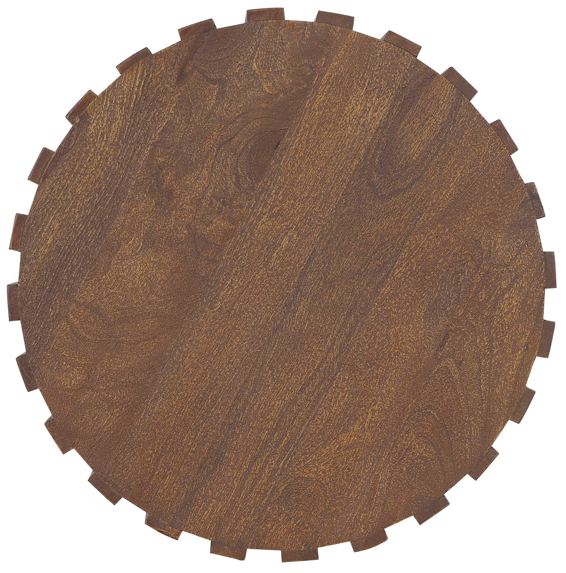 Commerce and Market Gears Round End Table - Remutear