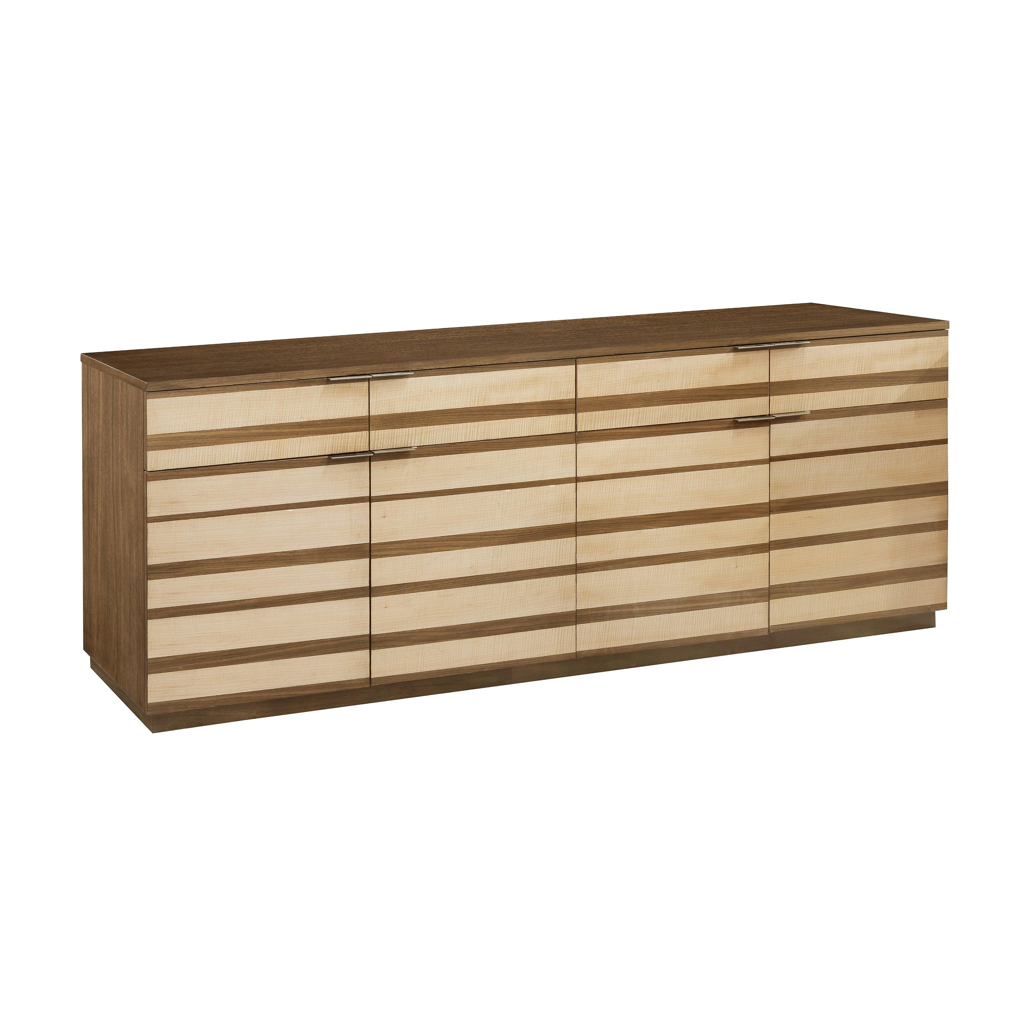 Multi-tonal 4 Door Credenza with Drawers - Remutear