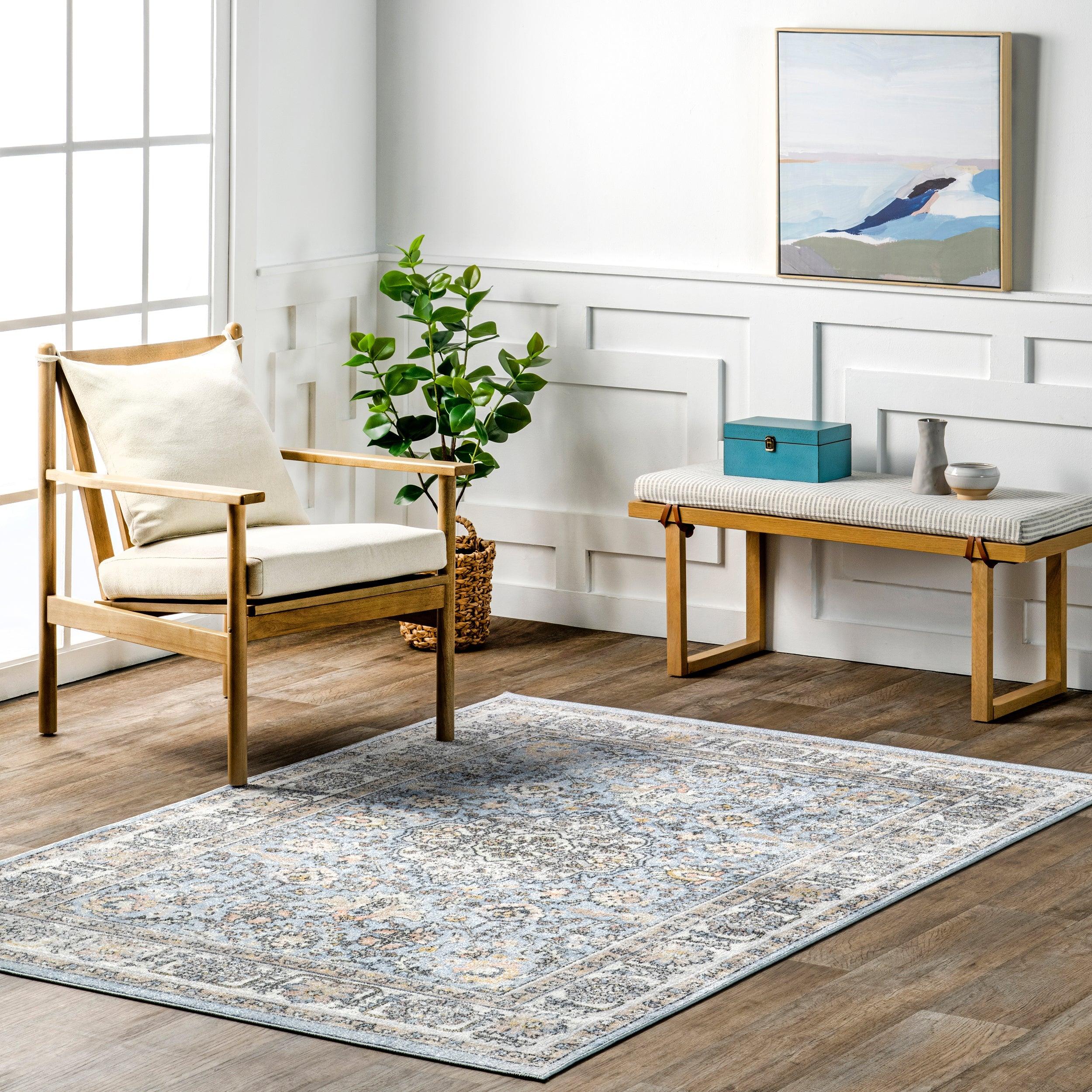 Valencia Traditional Persian Machine Washable Area Rug - Remutear