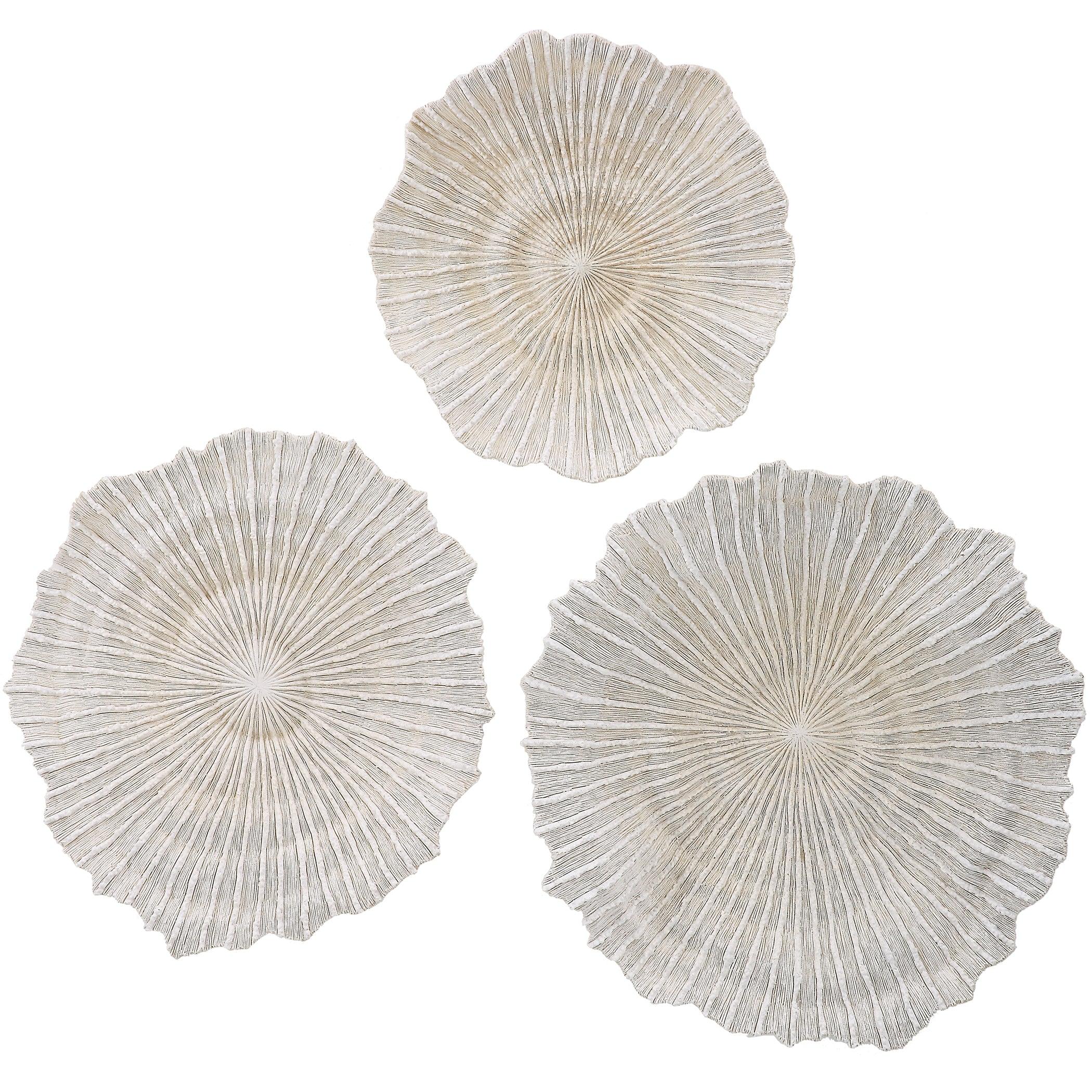 Ocean Gems Coral Wall Decor, Set/3 - Remutear