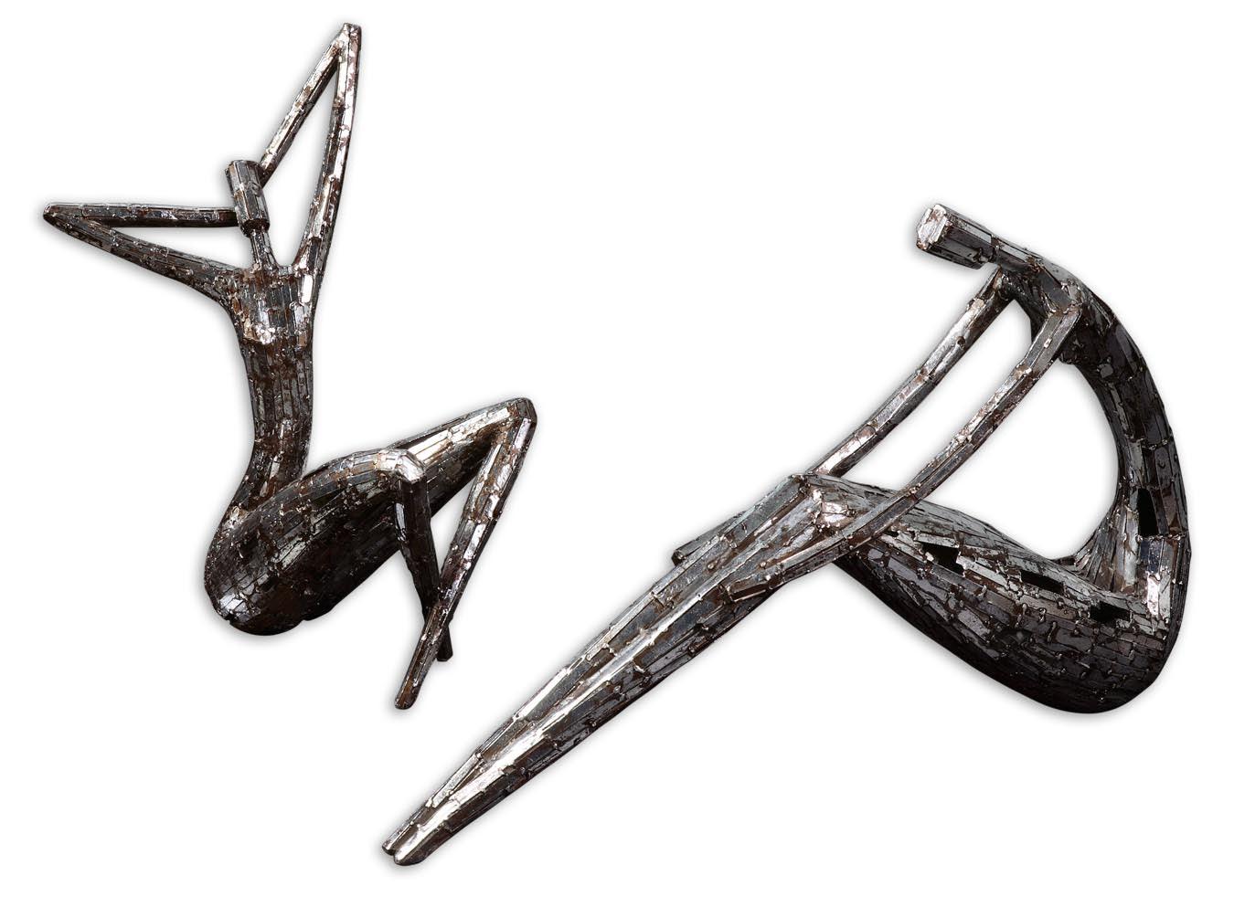 DAHY ANTIQUE SILVER STATUES, SET/2 - Remutear