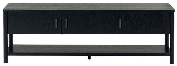 Jaylessa Wood 3 Door Tv Stand - Remutear