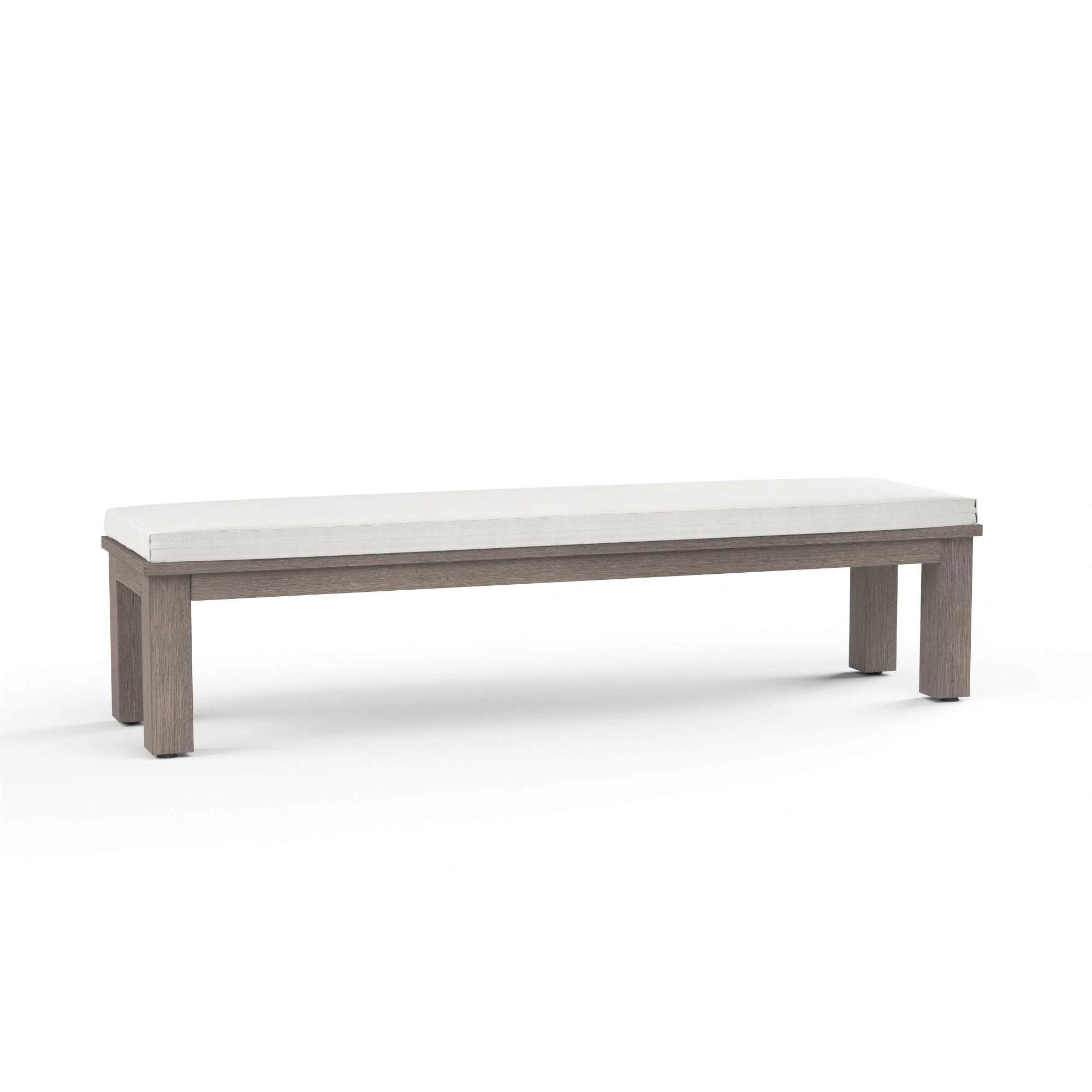 Laguna Dining Bench in Canvas Flax, No Welt - Remutear