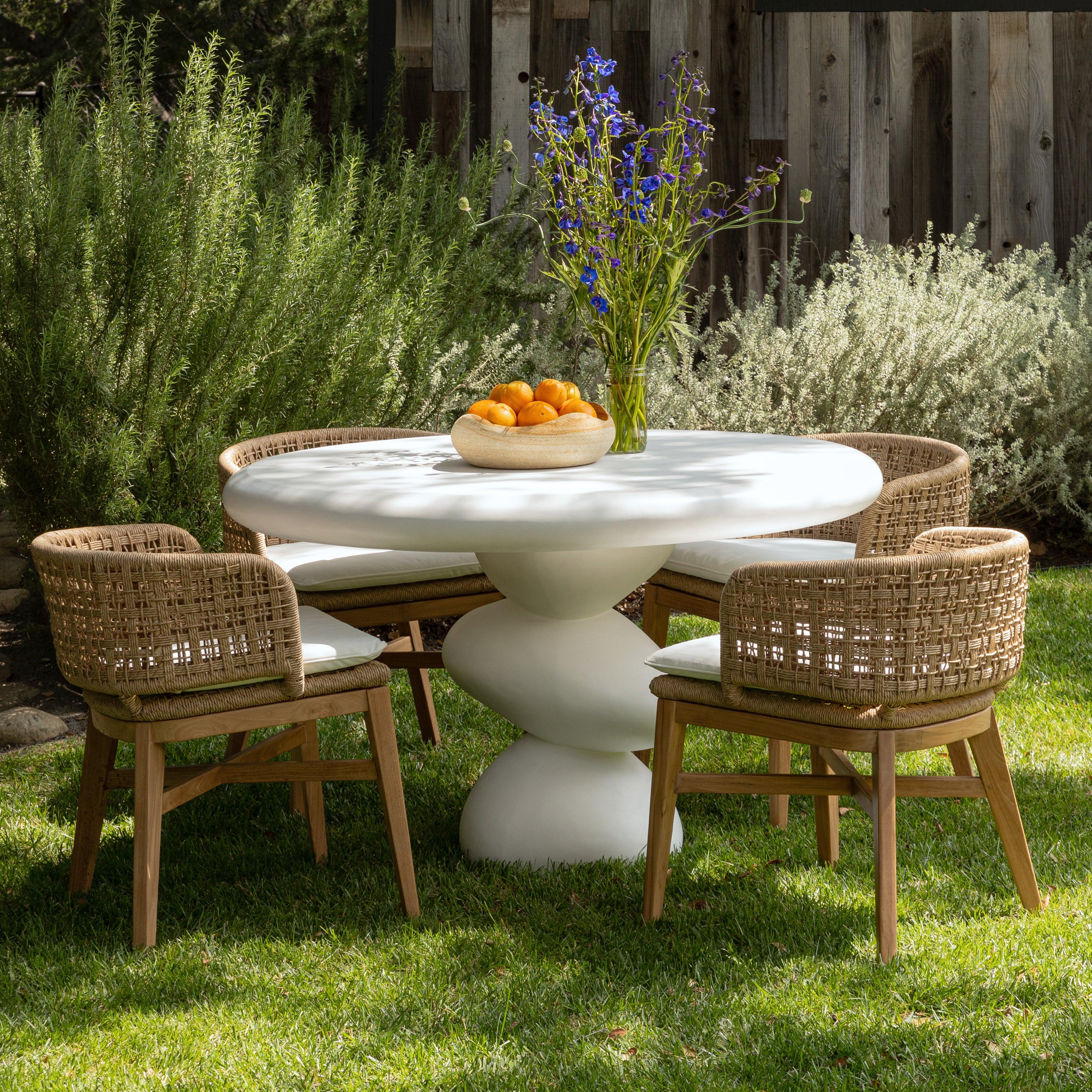 Keath Dining Chair Set of 2 Natural - Remutear