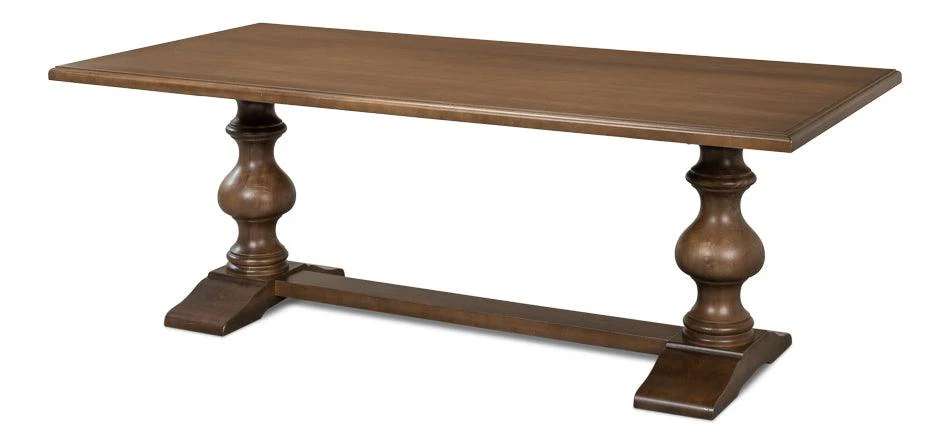Lionisio Trestle Table - Driftwood Finish - Remutear