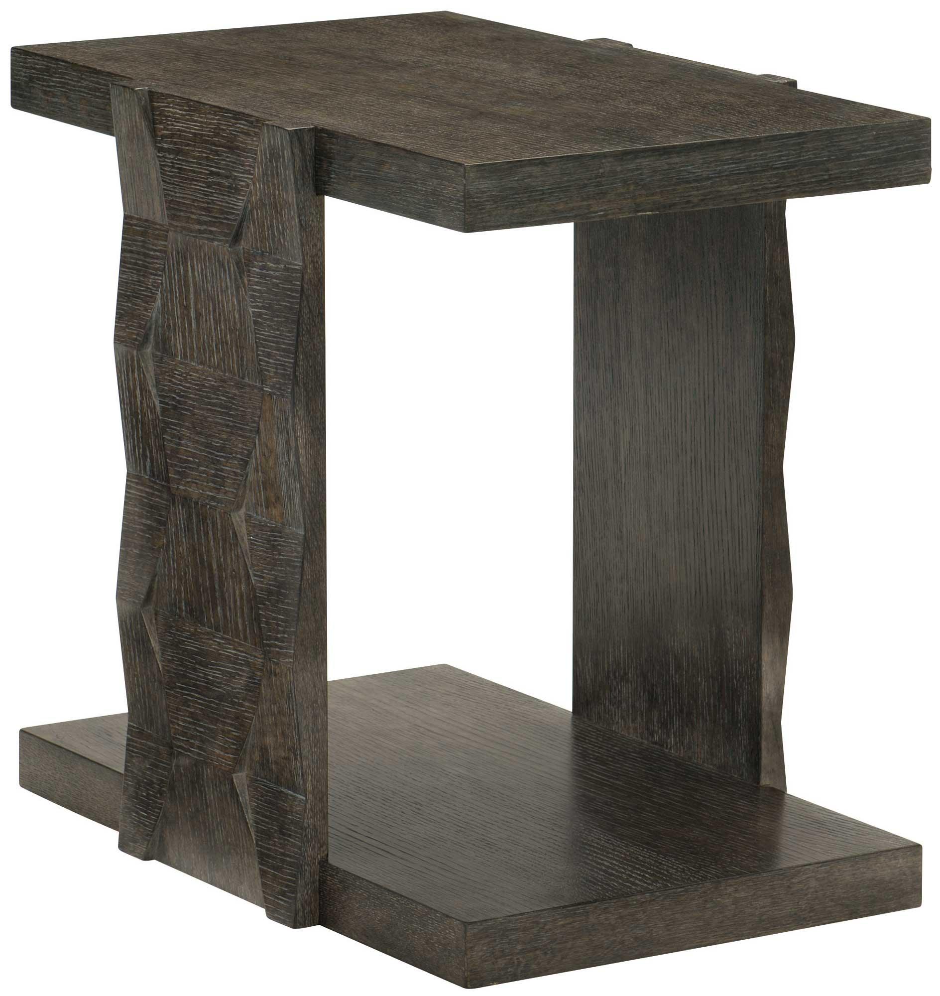 LINEA SIDE TABLE BROWN RECTANGLE - Remutear