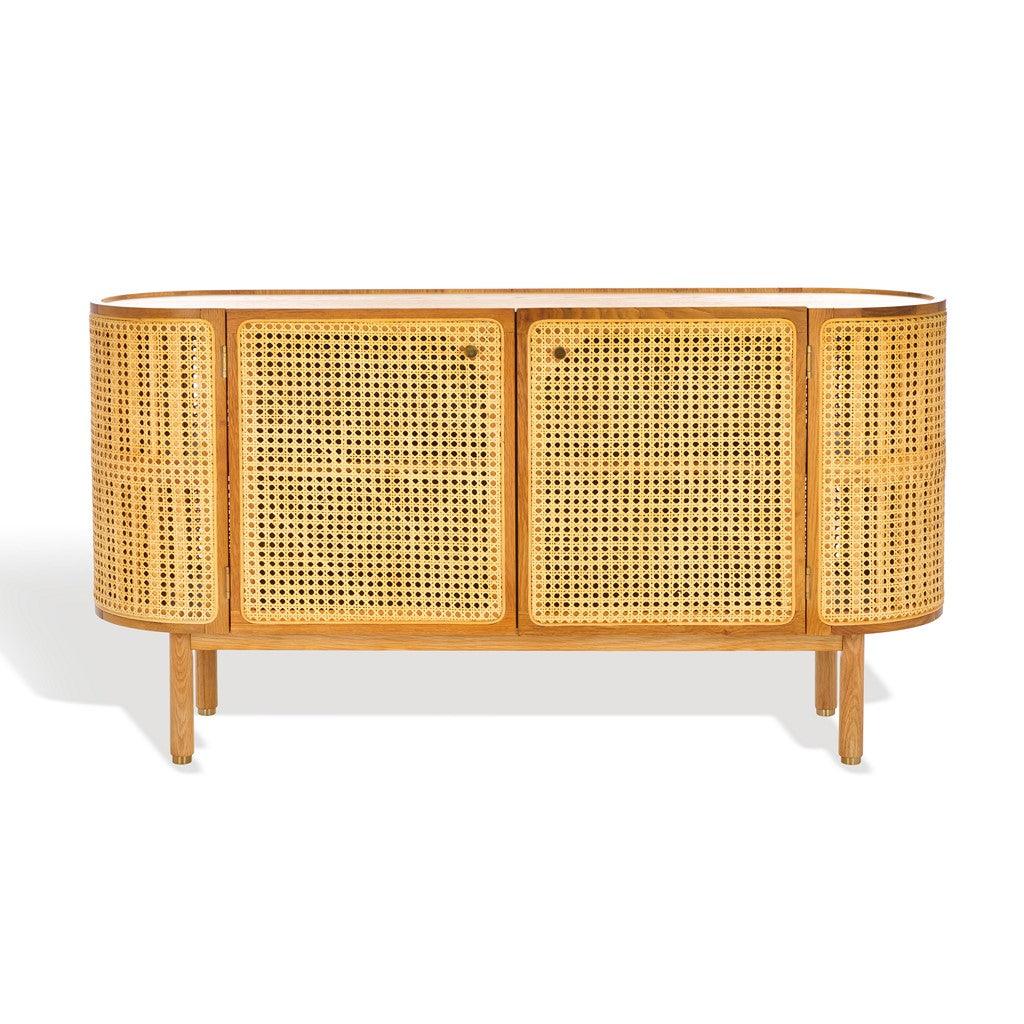 DOLLY CANE AND WOOD SIDEBOARD - Remutear