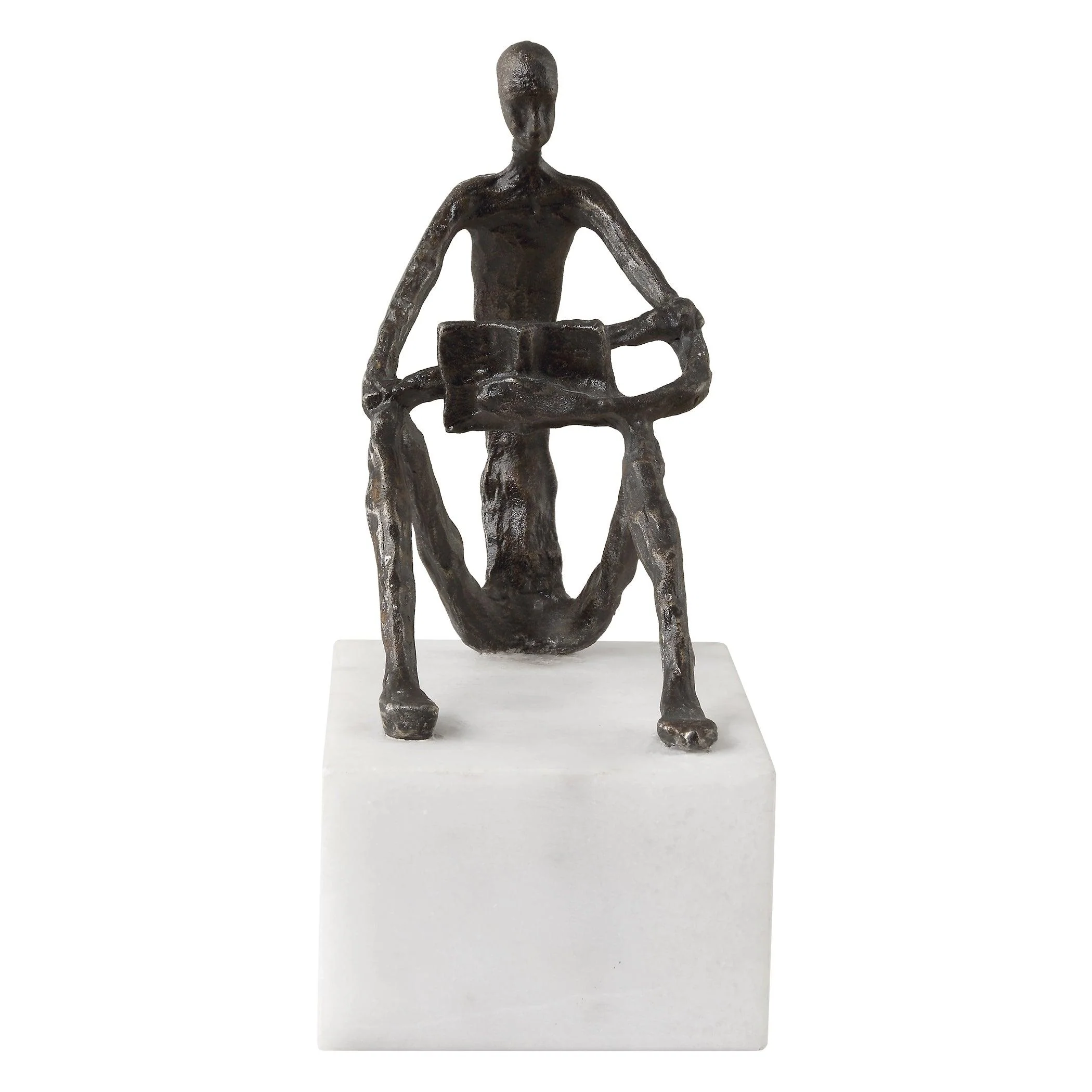 Sit Back, Relax And Read, Iron Sculpture - Remutear