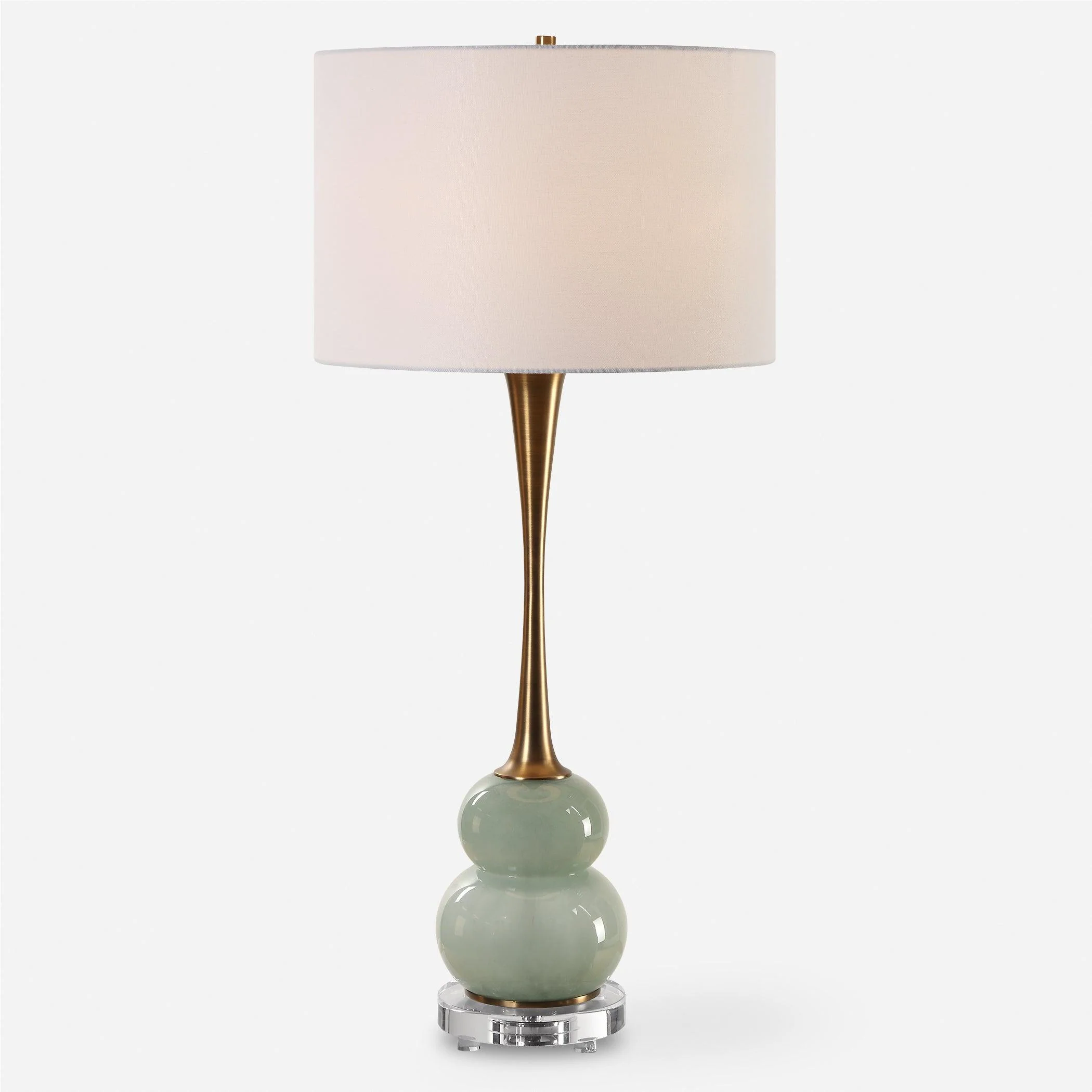 Sanctuary Green Gray Table Lamp - Remutear