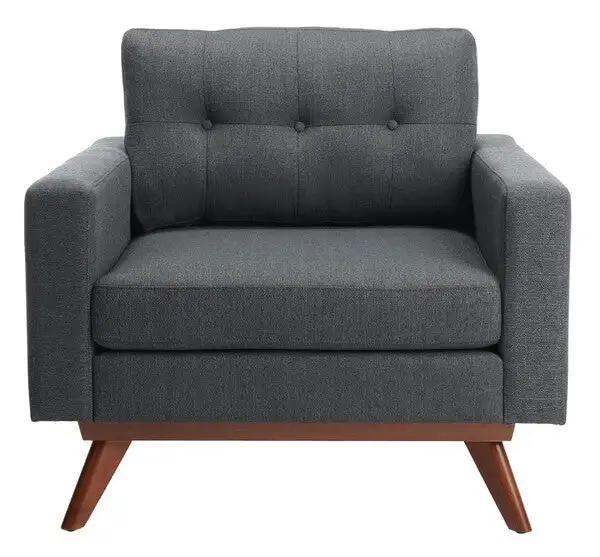 GNEISS MODERN LINEN ARM CHAIR - Remutear