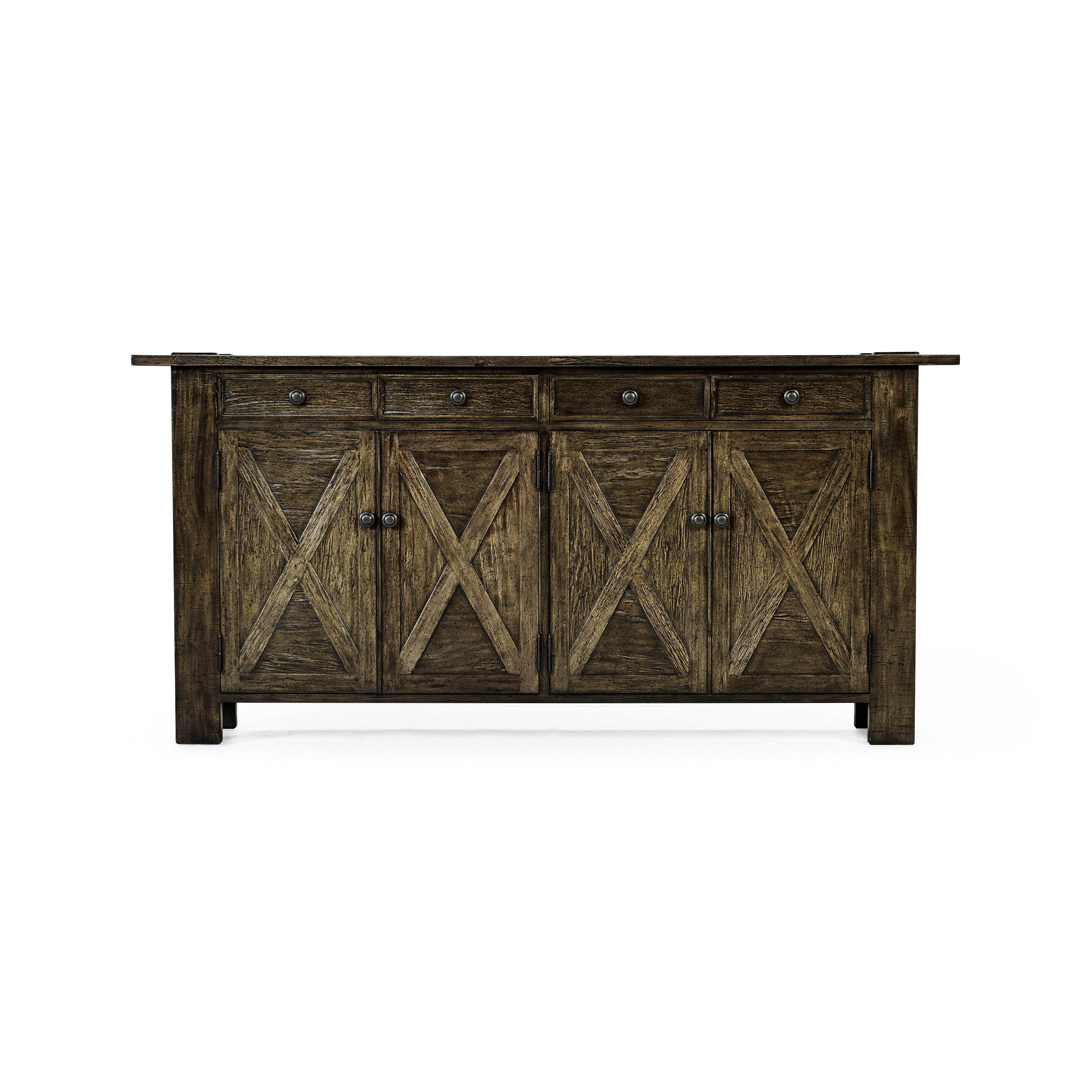 Casual Accents Dark Driftwood Narrow Credenza - Remutear