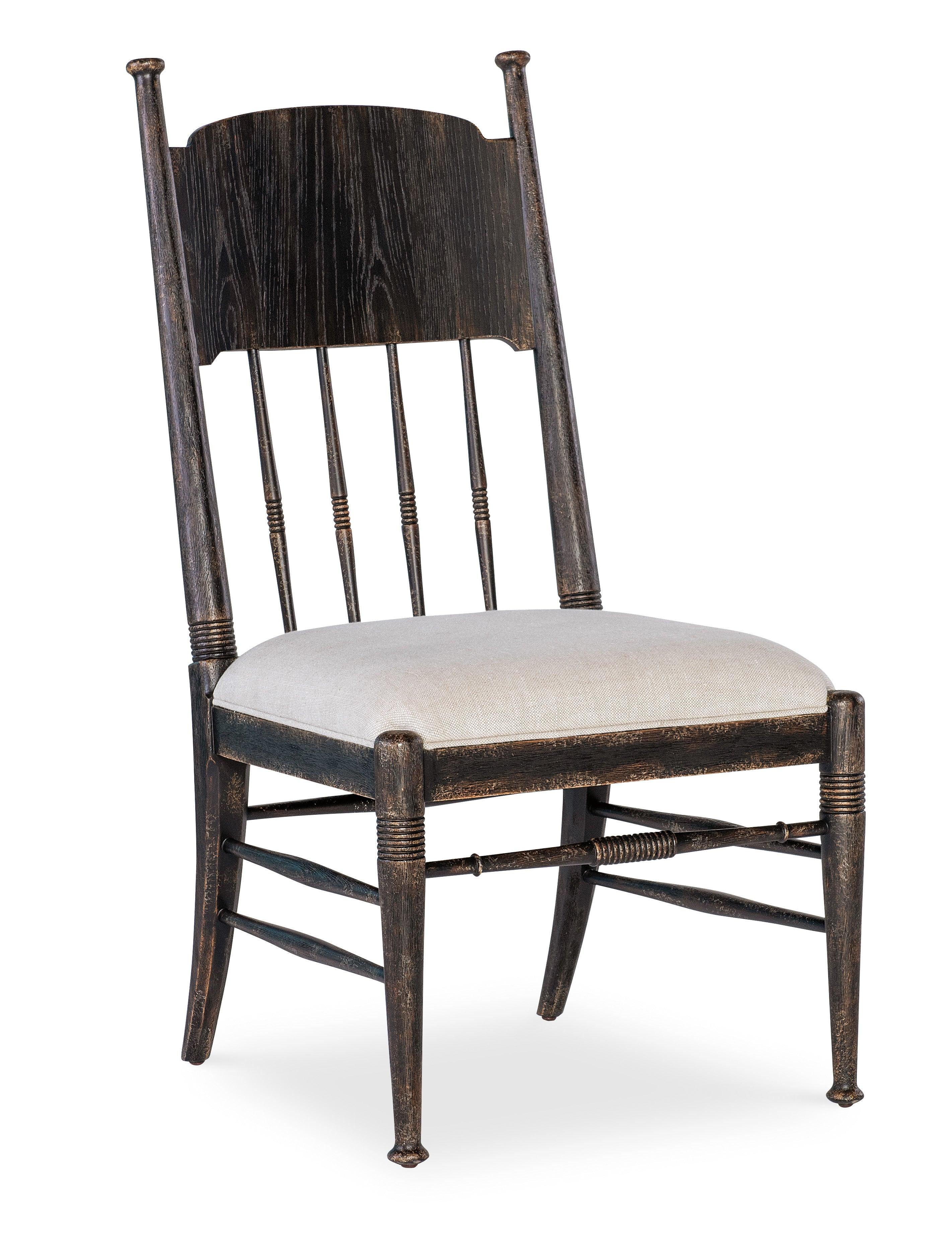 Americana Upholstered Seat Side Chair - Set of 2 - Molasses - Remutear