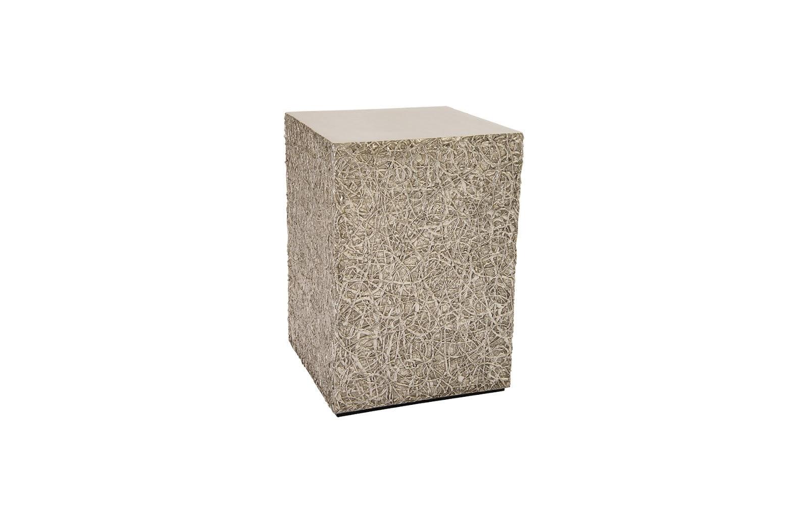 String Theory Pedestal, Silver Leaf, SM - Remutear