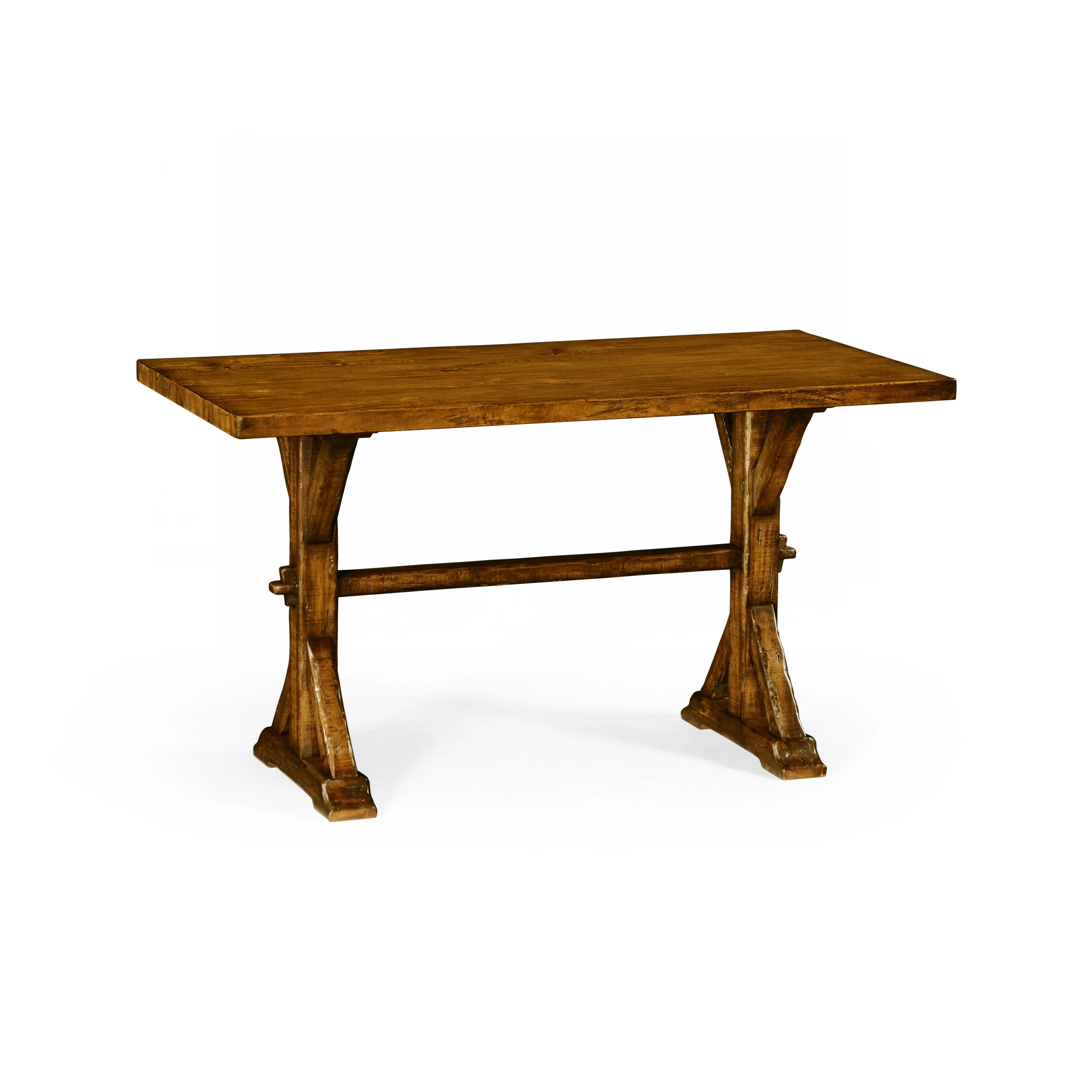 Casually Country Casually Walnut Solid Wood Table - Remutear