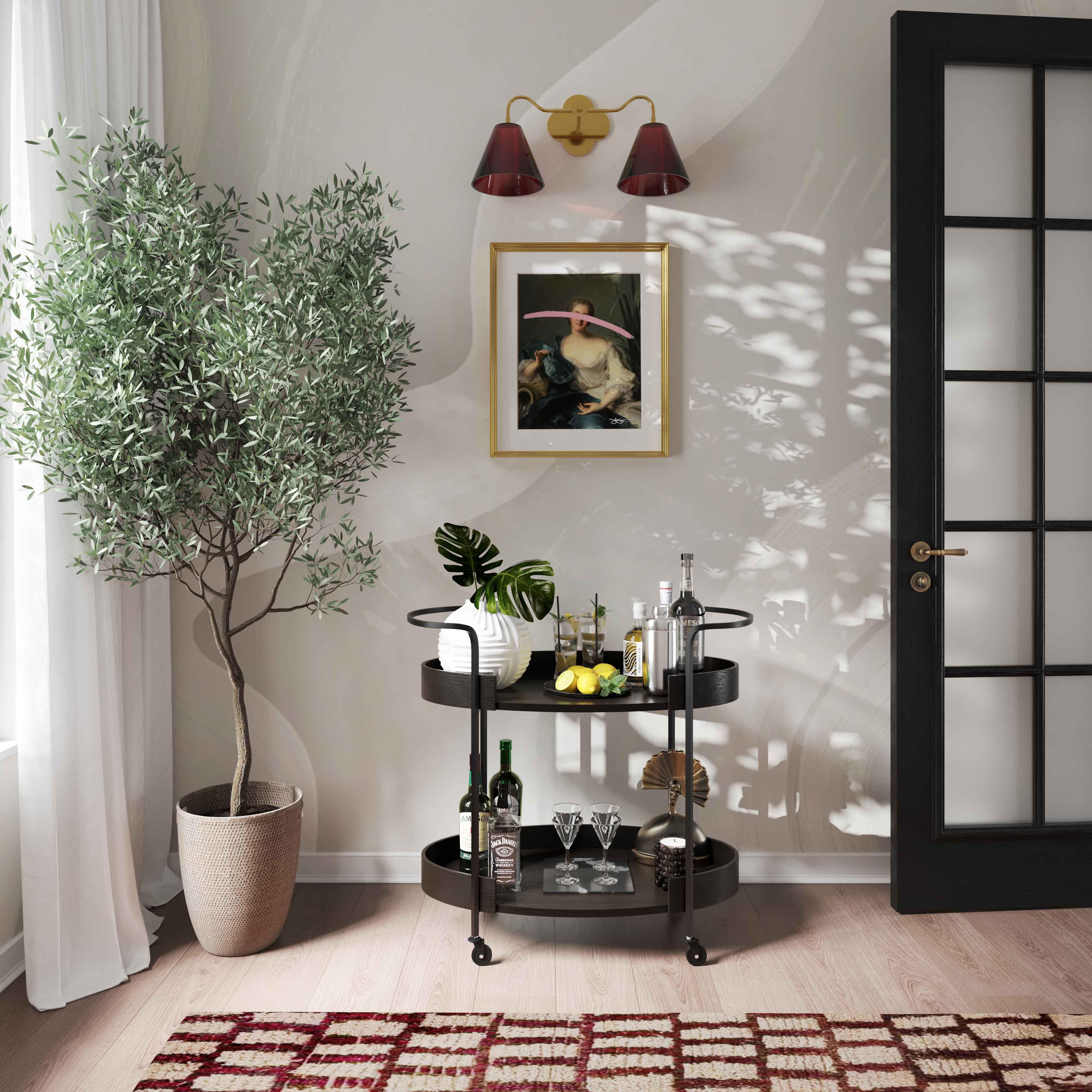 Cyril Black Bar Cart - Remutear