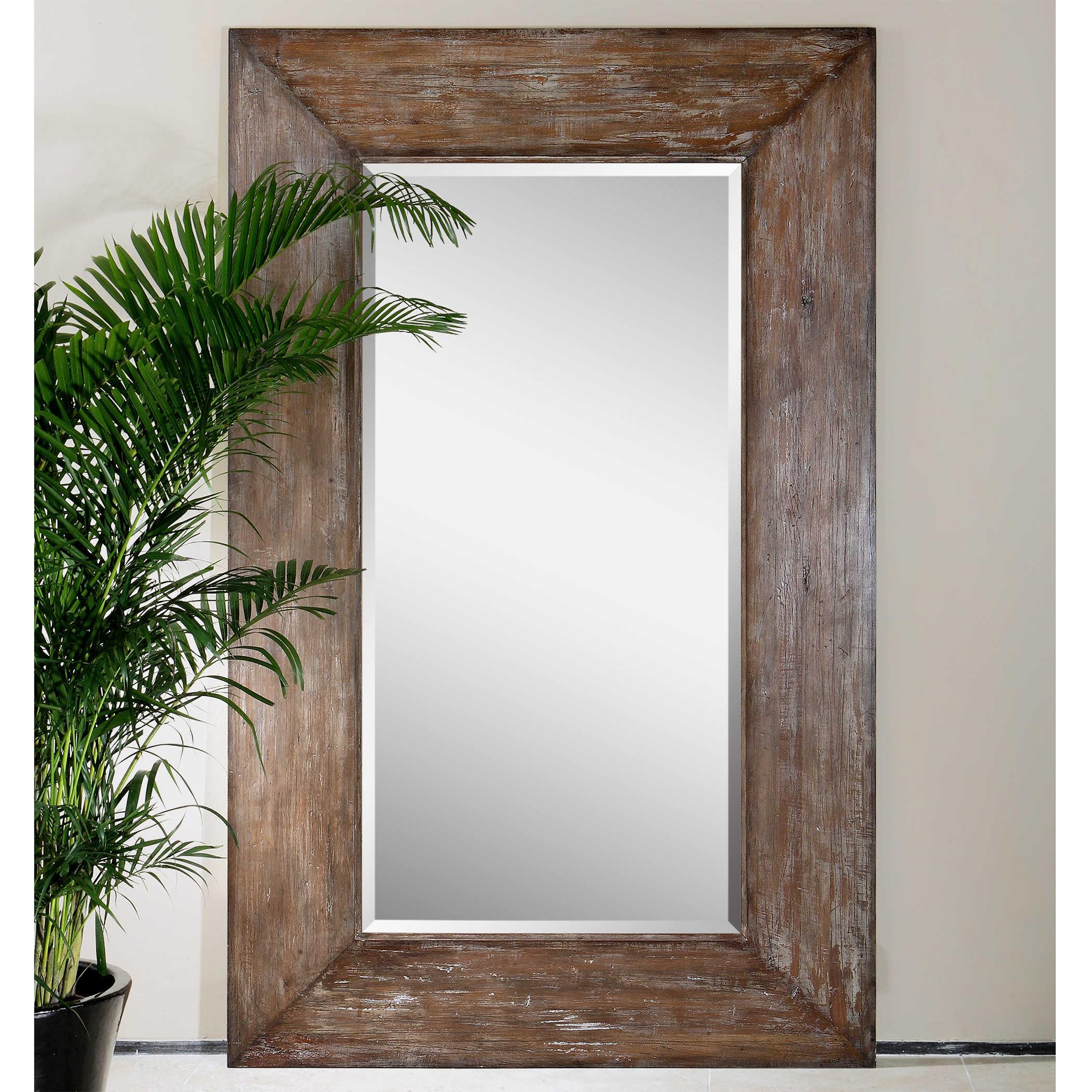LANGFORD LARGE WOOD MIRROR - Remutear