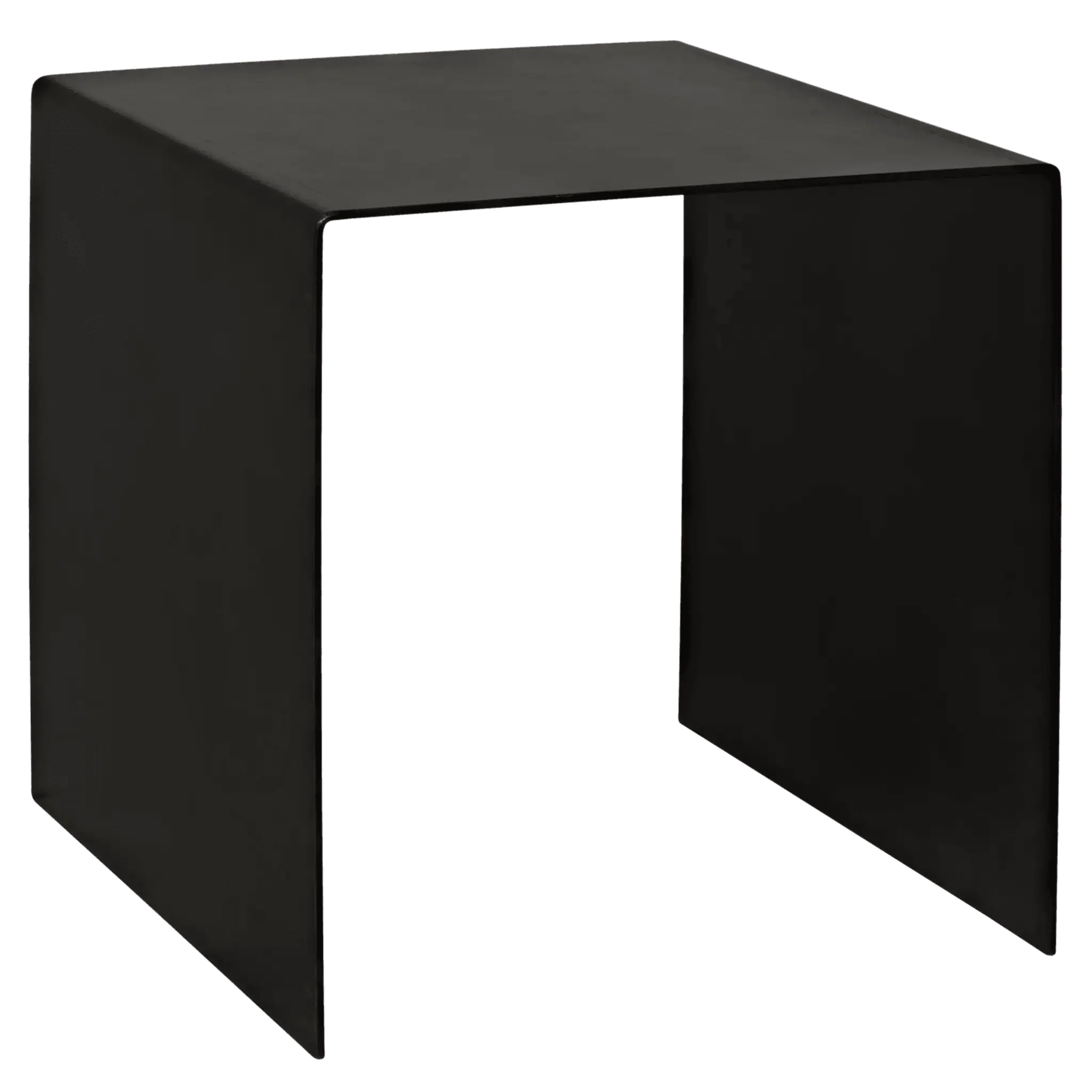 Yves Side Table, Small, Black Steel - Remutear
