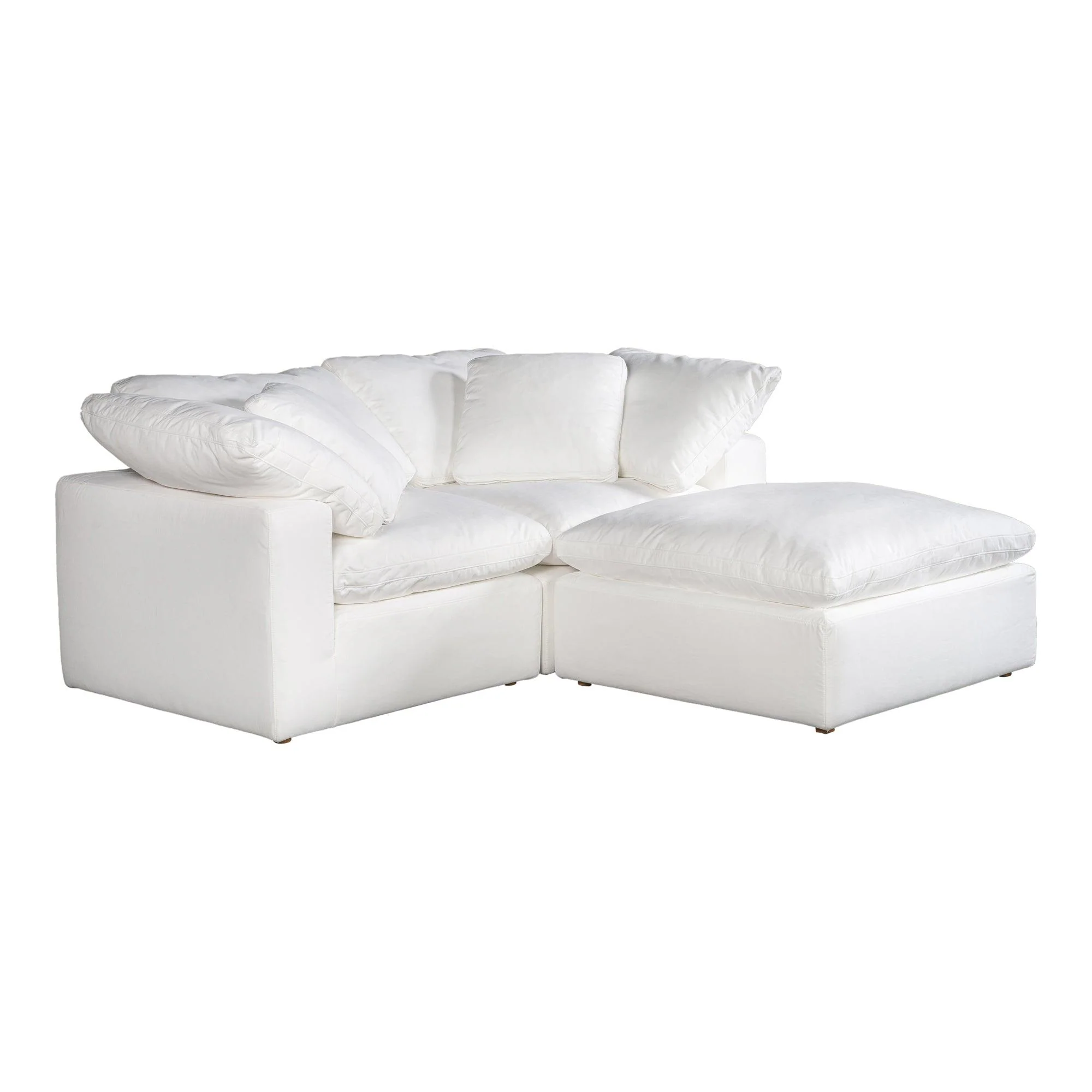 Terra Condo Nook Modular Sectional Performance Fabric White - Remutear