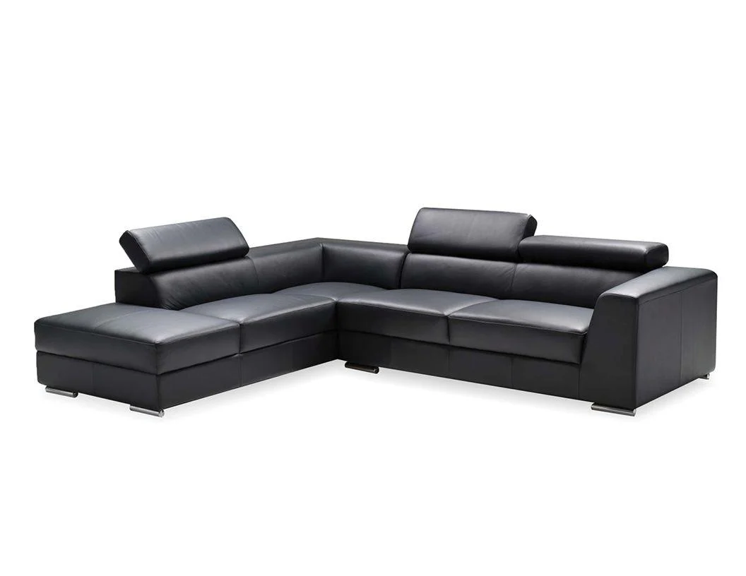 ICON Sectional LSF Chaise Adjustable Headreat / Polished Steel Legs - Remutear