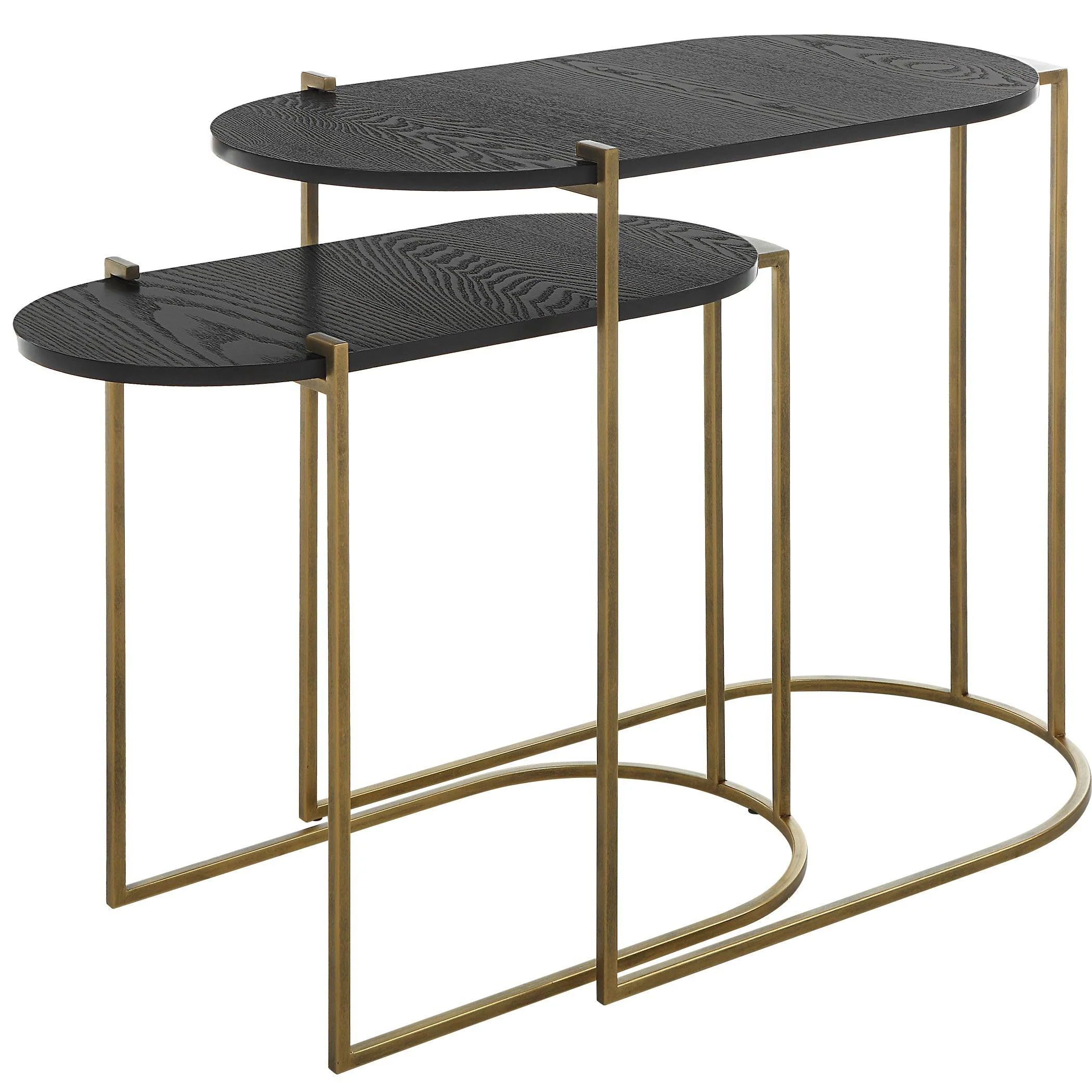 Aztec Wood Nesting Tables, Set/2 - Remutear