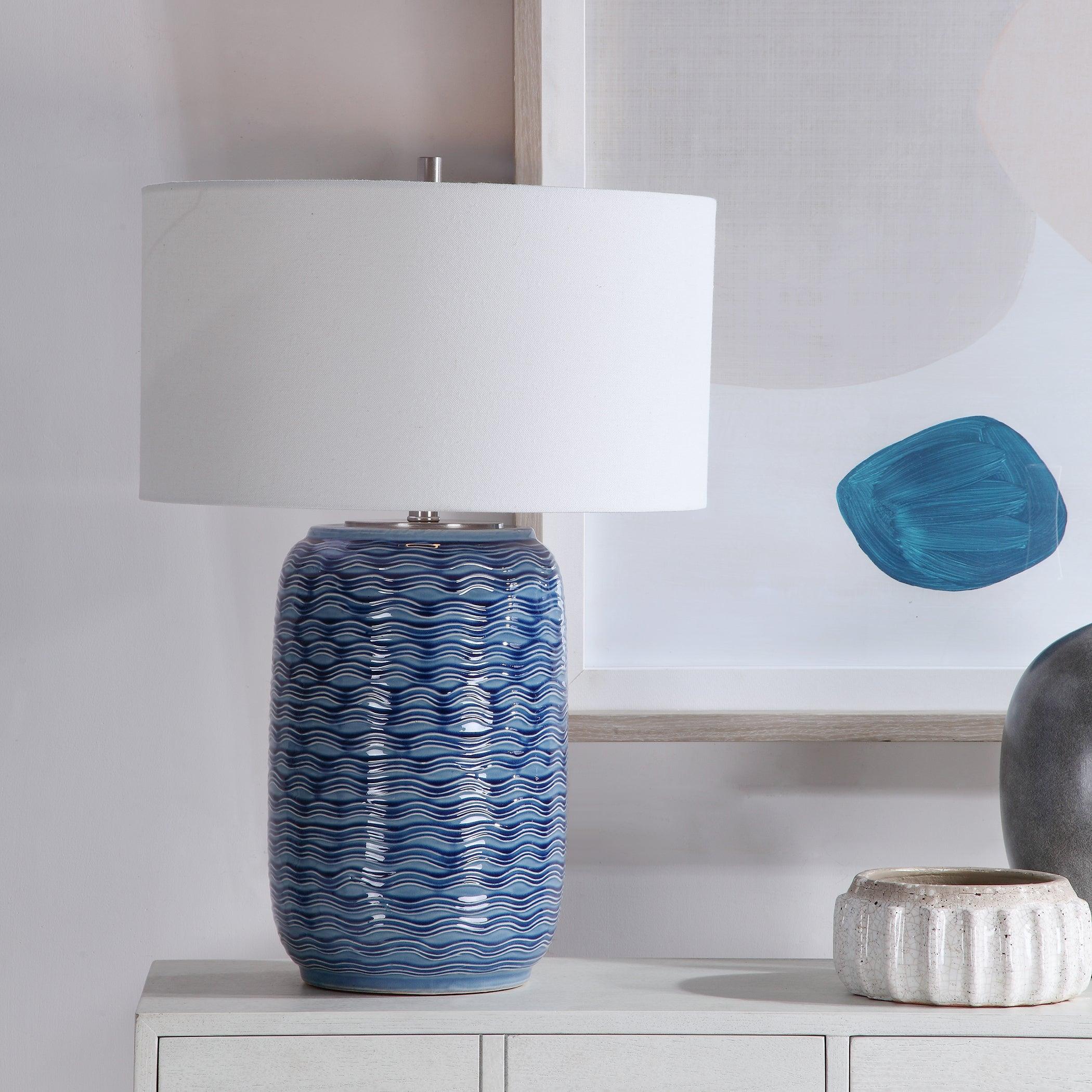 SEDNA BLUE TABLE LAMP - Remutear