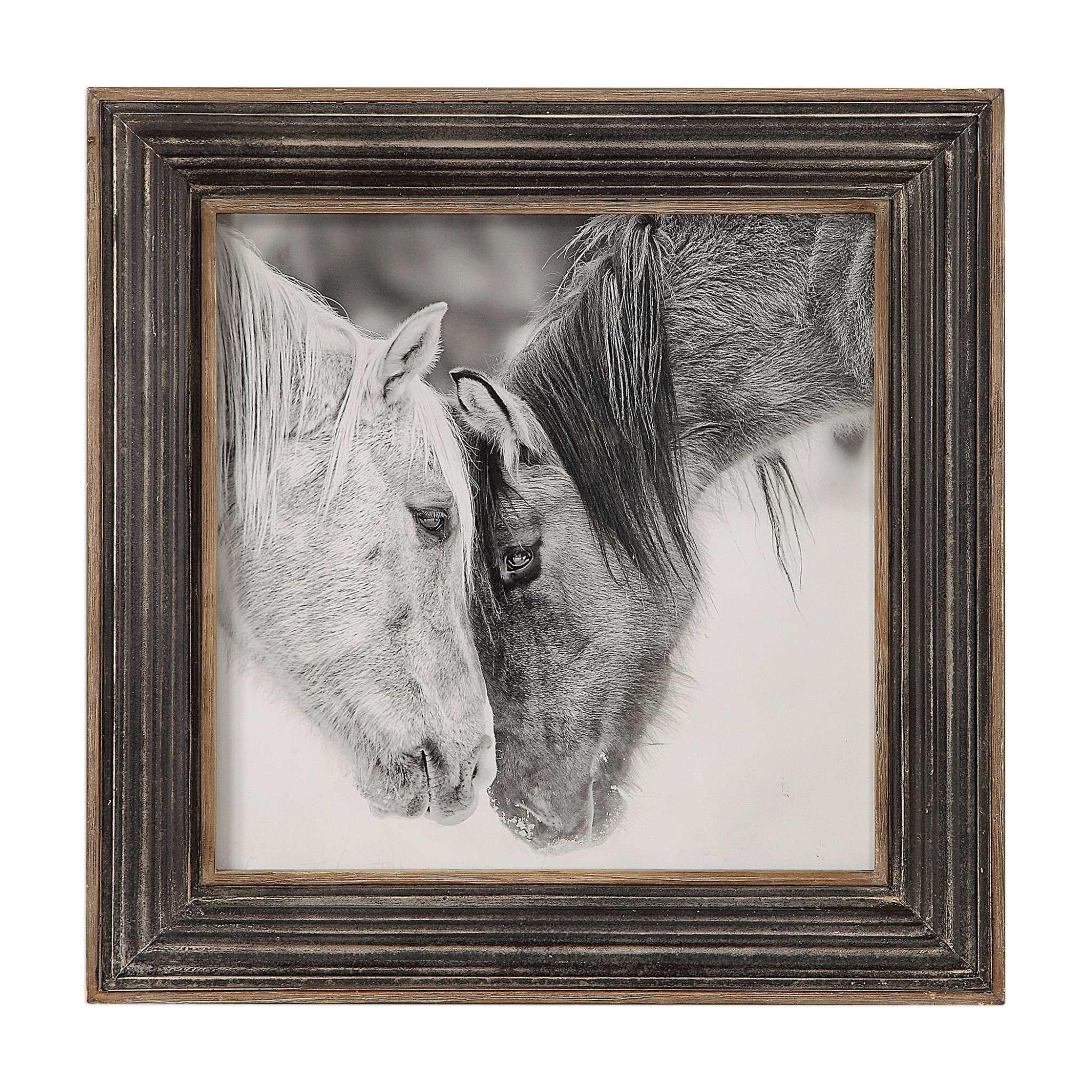 CUSTOM BLACK AND WHITE HORSES PRINT - Remutear