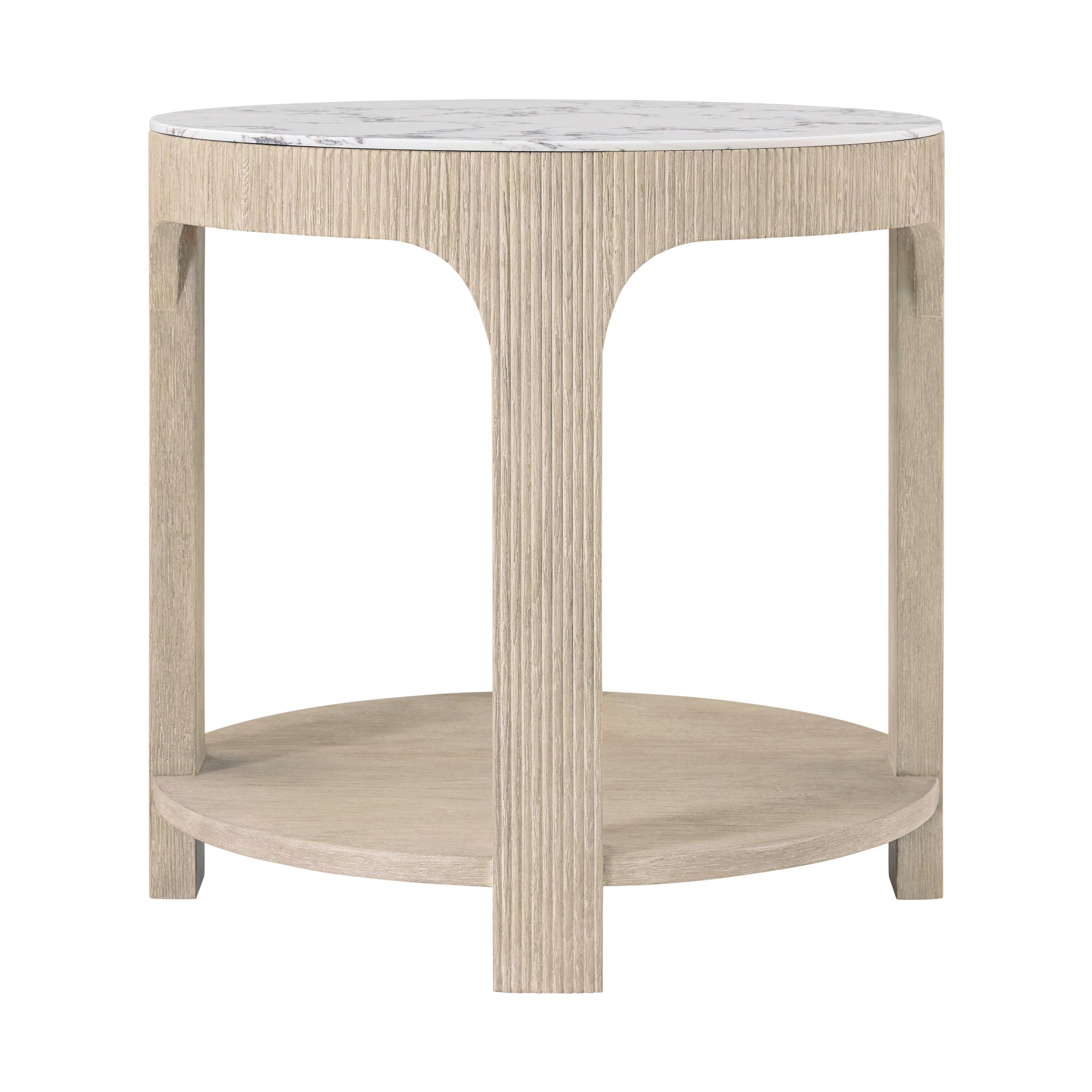 Horizon Round Quartz Side Table - Remutear