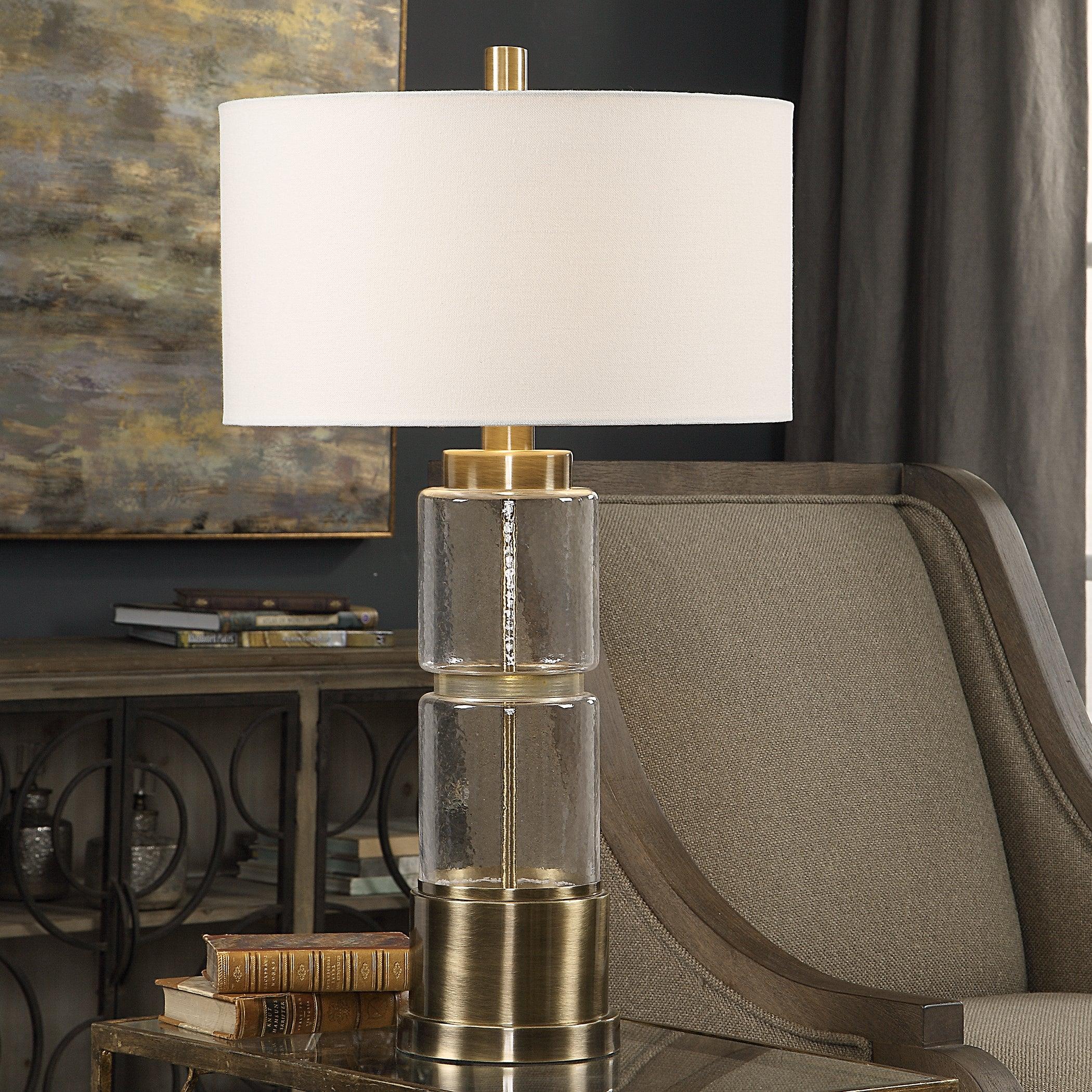 Vaiga Glass Column Lamp - Remutear